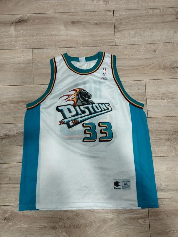 Champion Champion Detroit Pistons Grant Hill shirt jersey NBA logo 48 Size US L / EU 52-54 / 3 - 1 Thumbnail