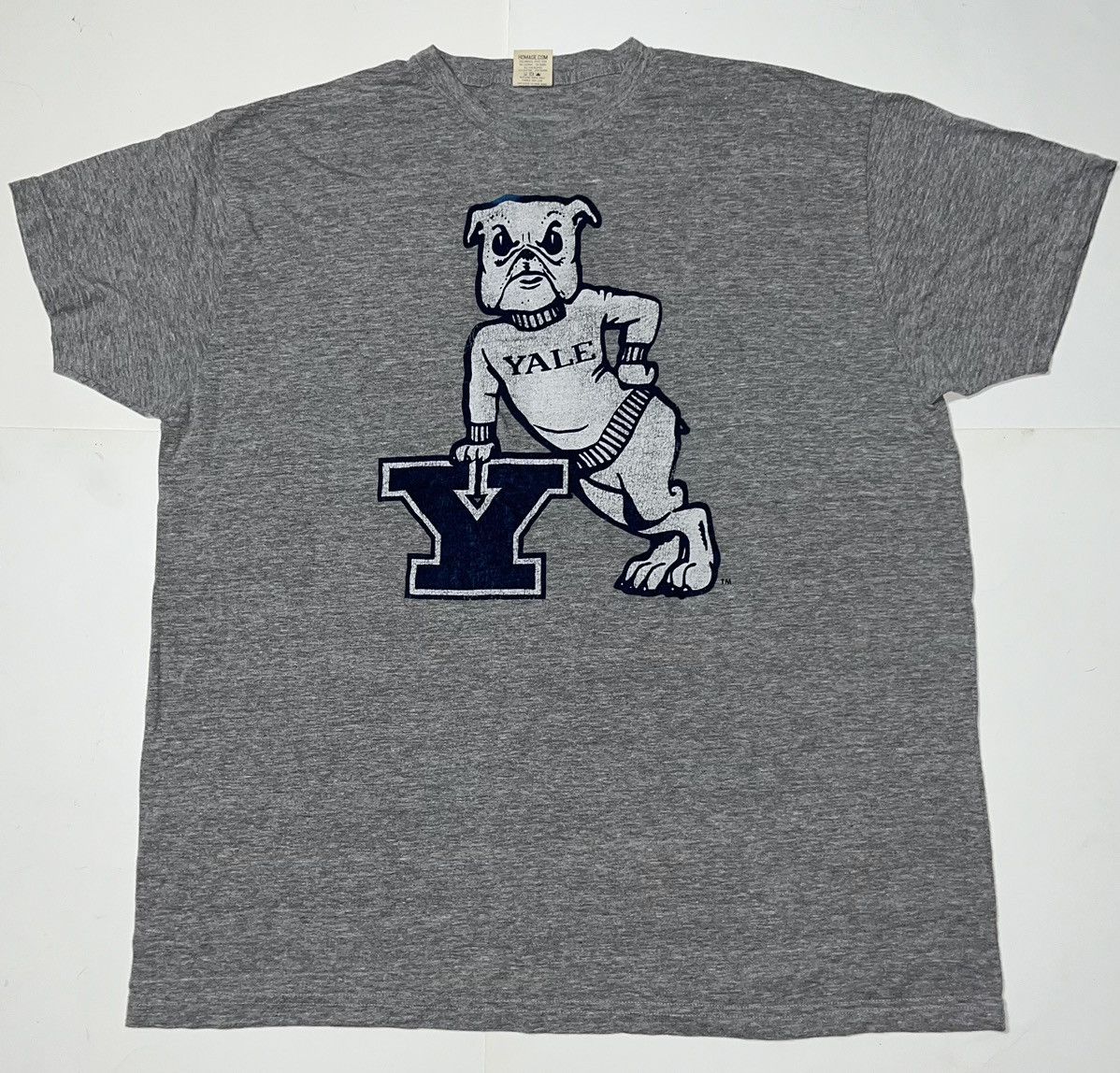 VTG Yale University Bulldogs Sz L 80s 90s usa single stitch