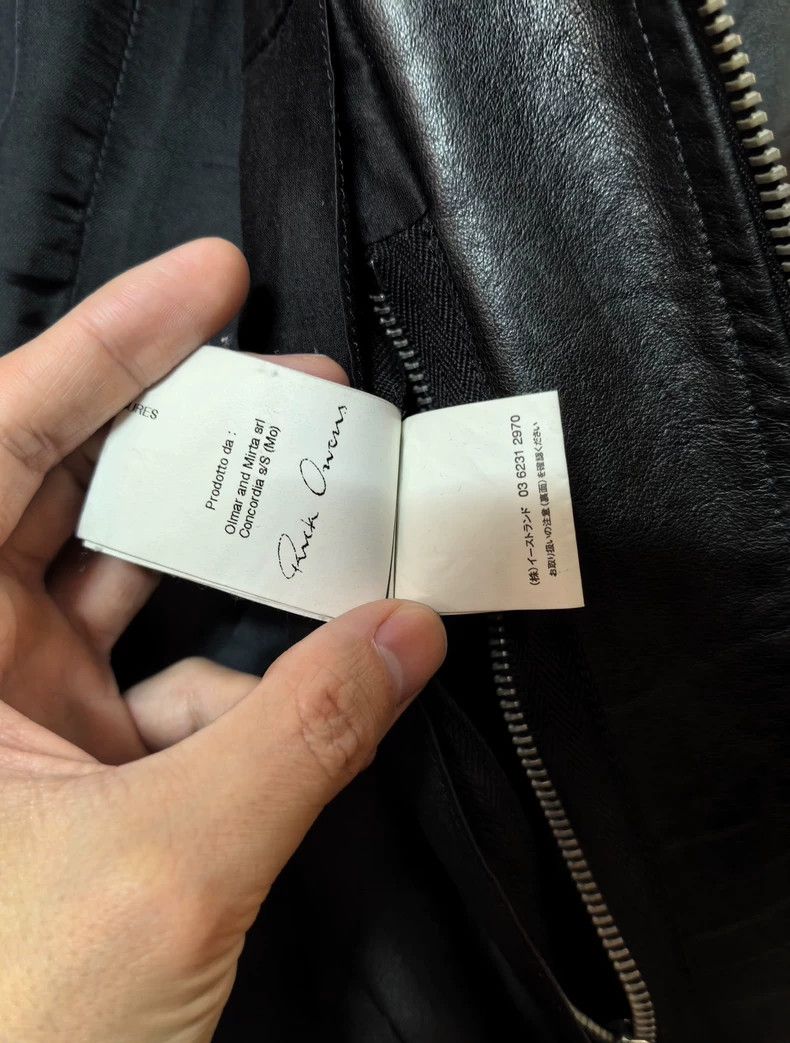 Rick Owens Rick Owens Black Bauhaus leather jacket Size US XS / EU 42 / 0 - 6 Thumbnail