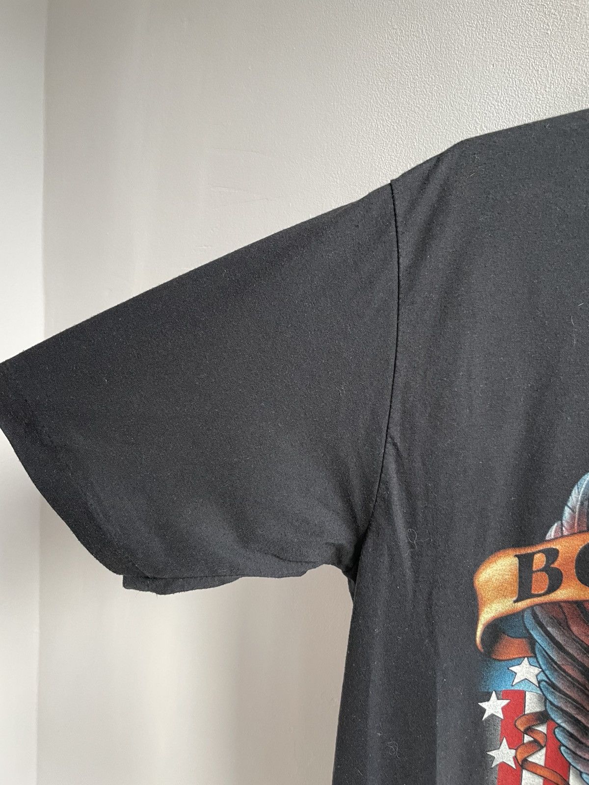 Vintage 3D EMBLEM 1990 1991 90s ROCK EAGLE BORN FREE T Shirt Tee Size US L / EU 52-54 / 3 - 3 Thumbnail