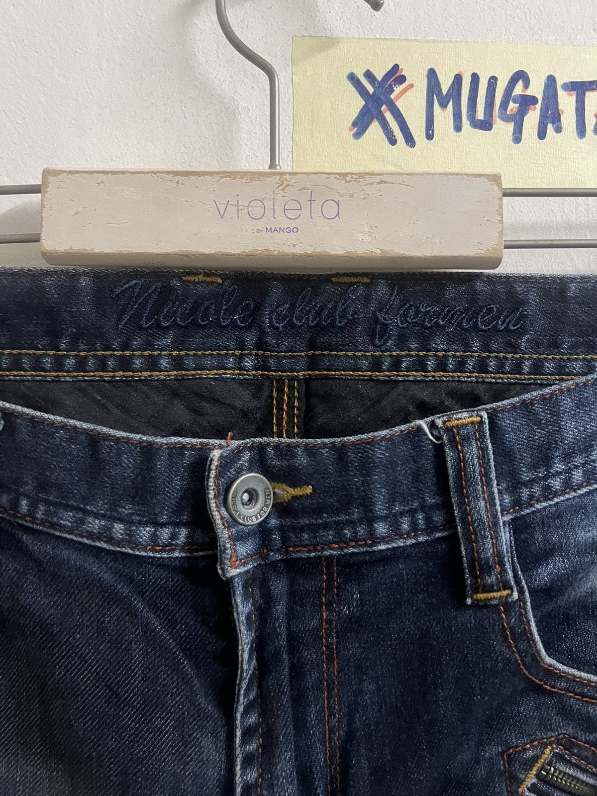 Japanese Brand × Vintage VINTAGE Y2K NICOLE CLUB DISTRESSED DENIM PANT Size US 32 / EU 48 - 10 Thumbnail