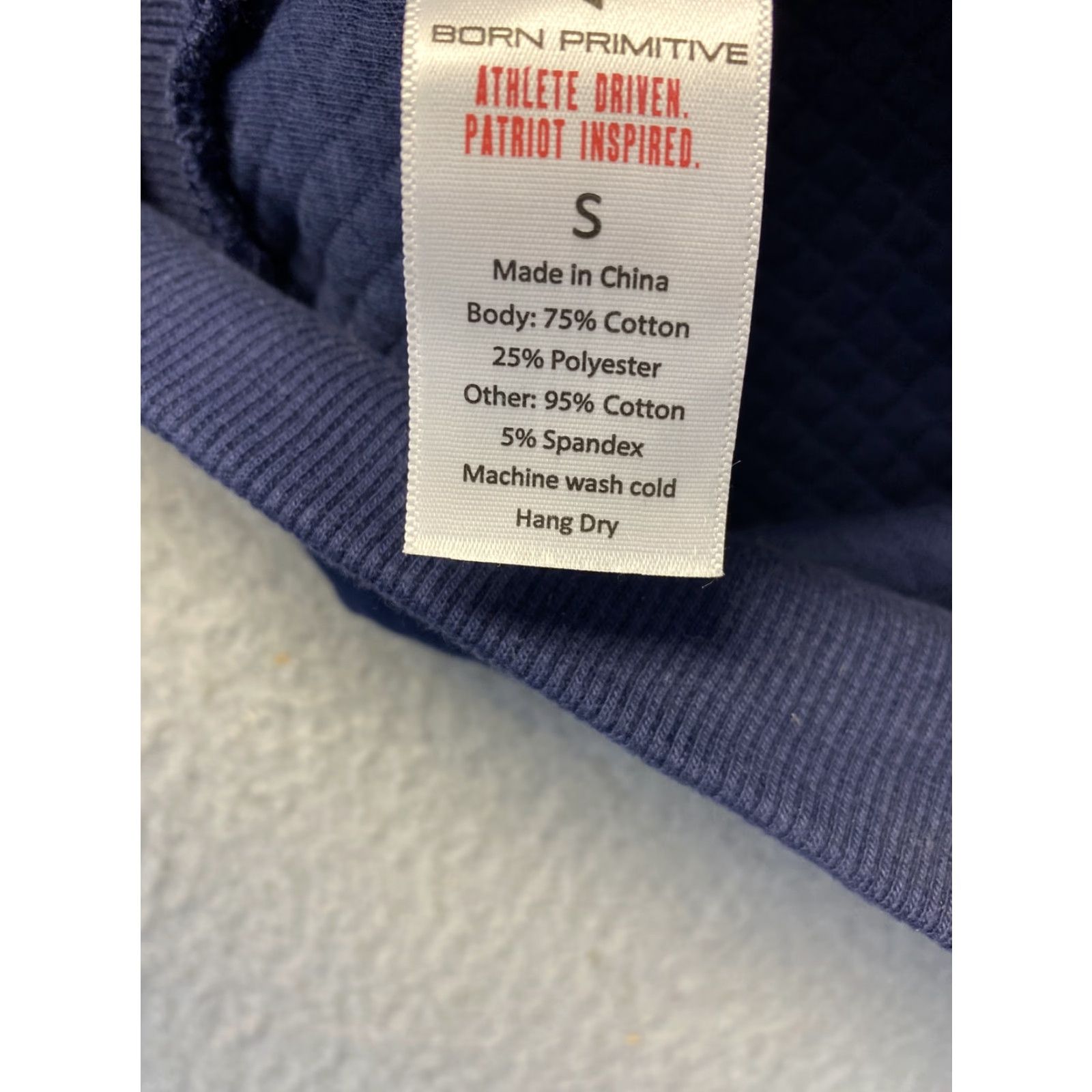 Primitive Born Primitive Sweatshirt Mens S Crew Neck Fleece Pullover Blue 90s Sports Size US S / EU 44-46 / 1 - 5 Thumbnail