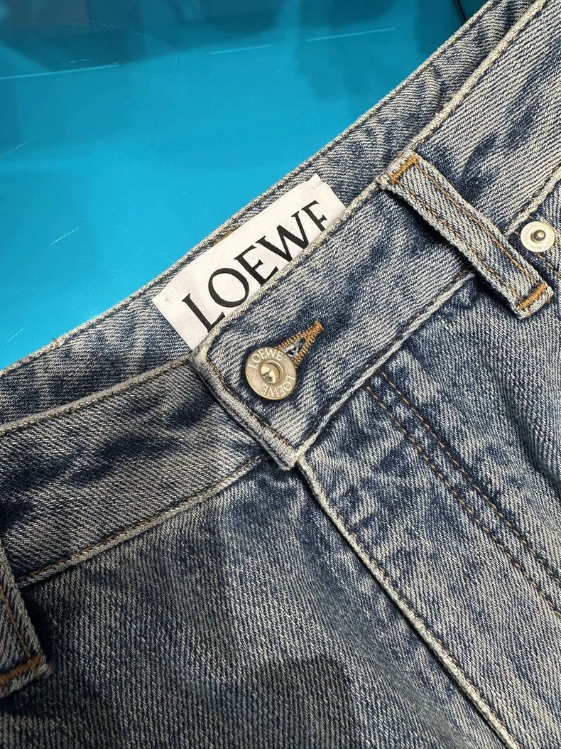 Loewe Loewe Cotton high waist jeans Size 25" / US 0 / IT 36 - 4 Thumbnail