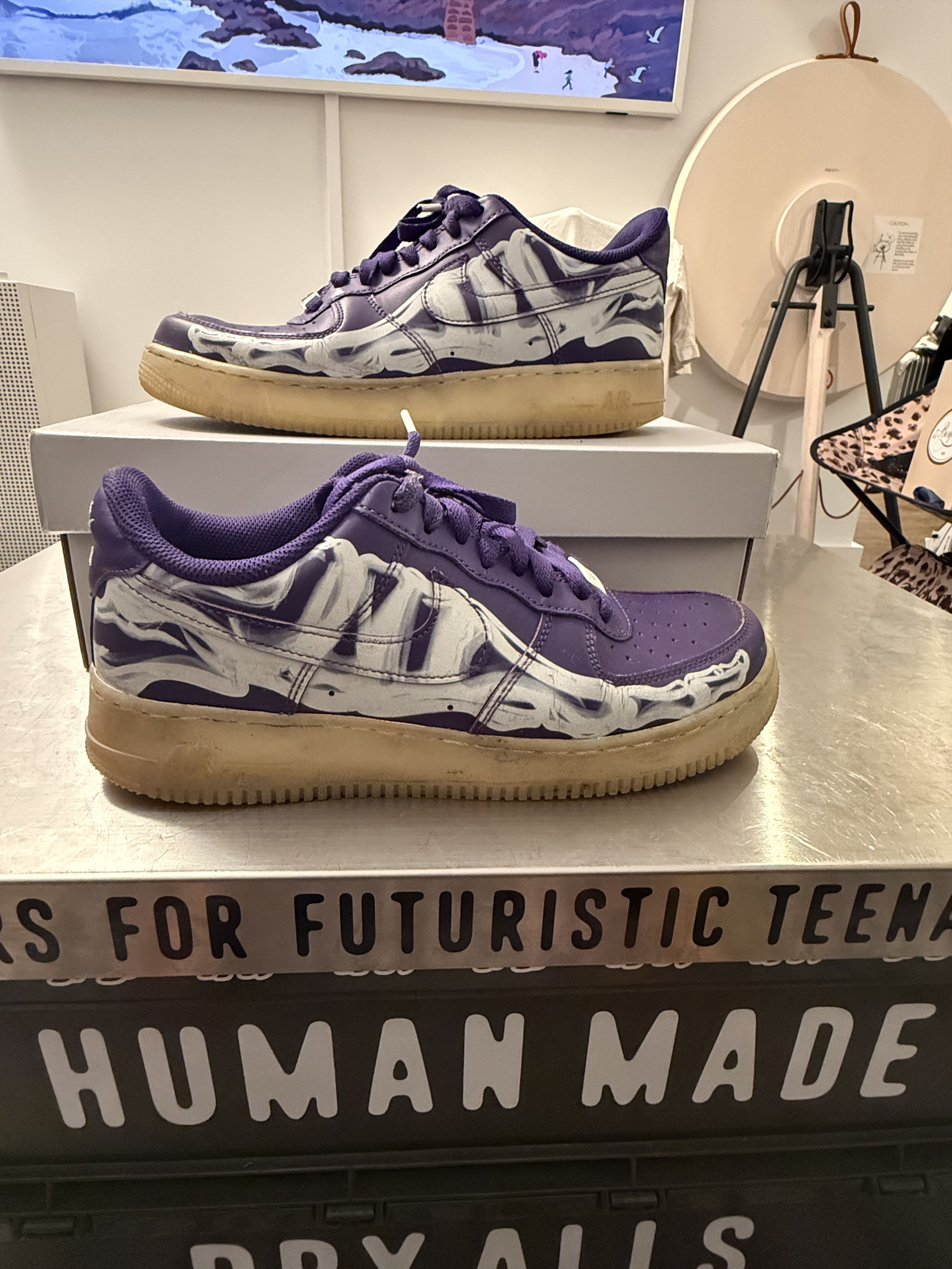 Nike NIKE AIR FORCE 1 07 SKELETON QS Size US 8.5 / EU 41-42 - 1 Thumbnail