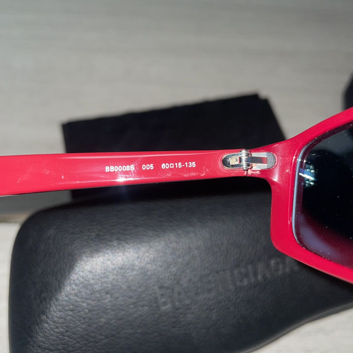 Balenciaga Balenciaga Mirror Sunglasses in Red Size ONE SIZE - 2 Thumbnail