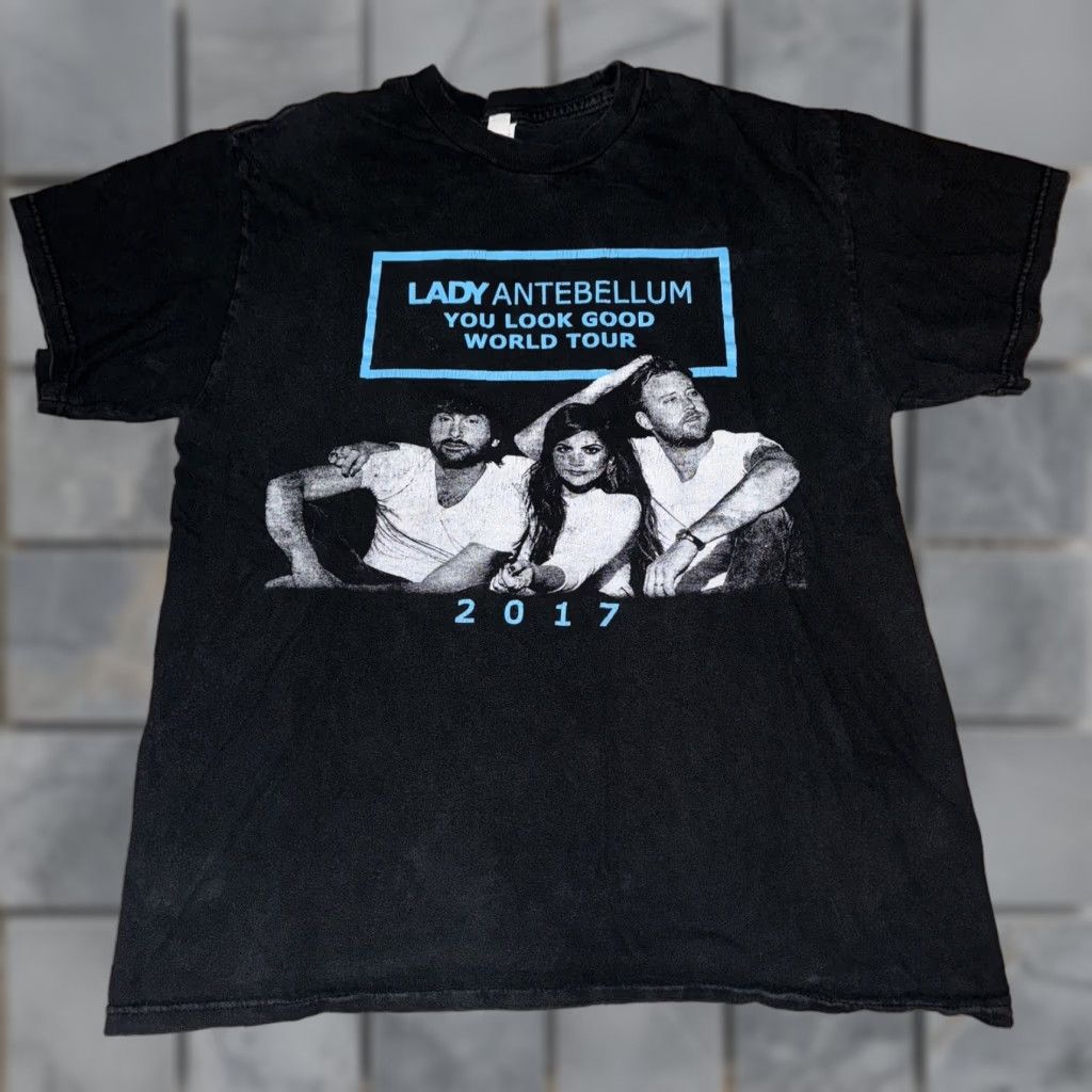 Vintage Lady Antebellum Tour T-Shirt M Black 19x24 Mens Regular M Size US M / EU 48-50 / 2 - 1 Thumbnail