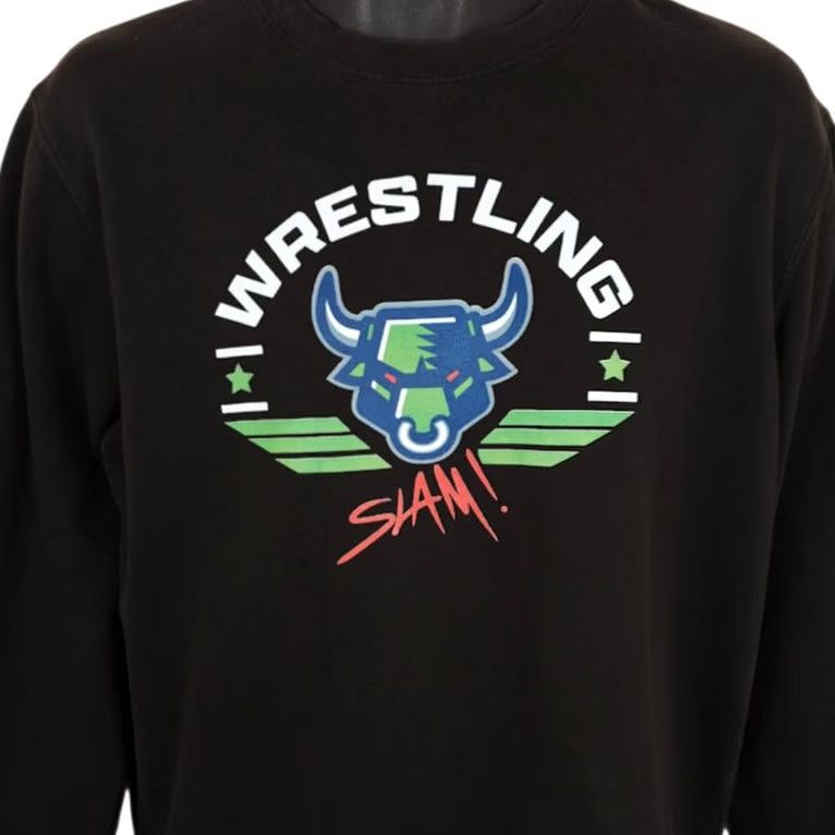 Vintage Wrestling Slam Sweatshirt Mens Size Medium Black Crewneck Size US M / EU 48-50 / 2 - 2 Thumbnail