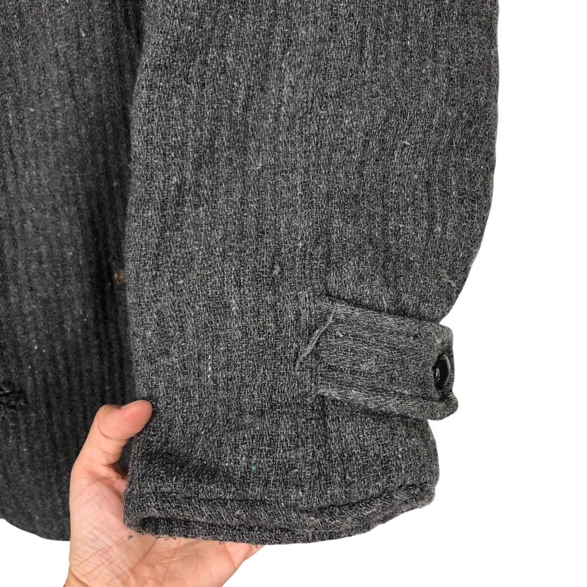 Japanese Brand × Quiksilver × Vintage 📌Vintage Wool Jacket Herringbone Quicksilver Button Size US L / EU 52-54 / 3 - 16 Thumbnail