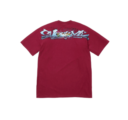 Supreme Tag Tee Cardinal • L