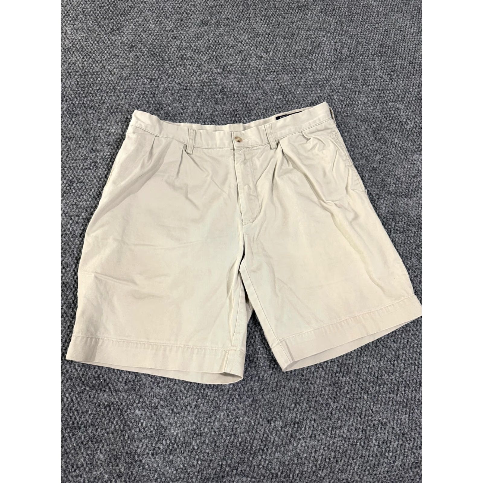 Polo Ralph Lauren Polo Ralph Lauren Shorts Mens 34 Beige Classic Fit Pleated 9 Inch Chino Casual Polo Logo Pocket Size US S / EU 44-46 / 1 - 2 Thumbnail
