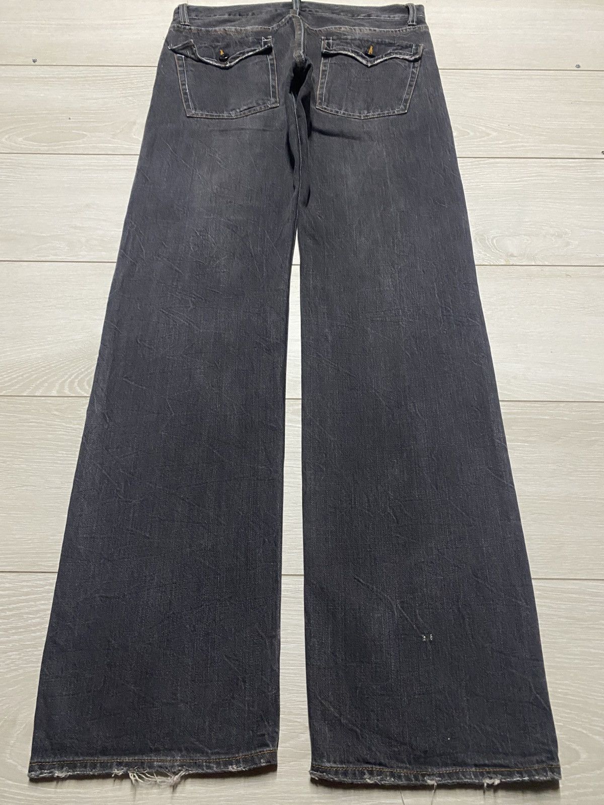 Japanese Brand Root Three vintage black denim jeans jeans Size US 32 / EU 48 - 2 Thumbnail