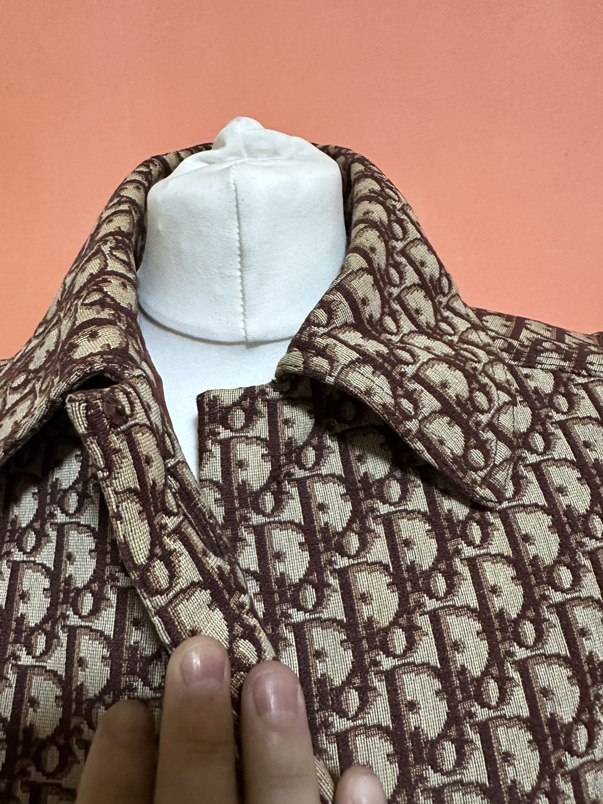 Christian Dior Monsieur Christian Dior by Marc Bohan 1970's Trotter Logo Print trenc Size XL / US 12-14 / IT 48-50 - 9 Thumbnail