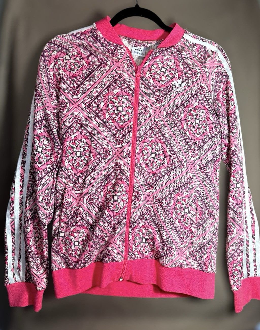 Adidas Adidas Originals Pink Track Jacket 13-14Y L Youth Girl Zip Size L / US 10 / IT 46 - 1 Thumbnail