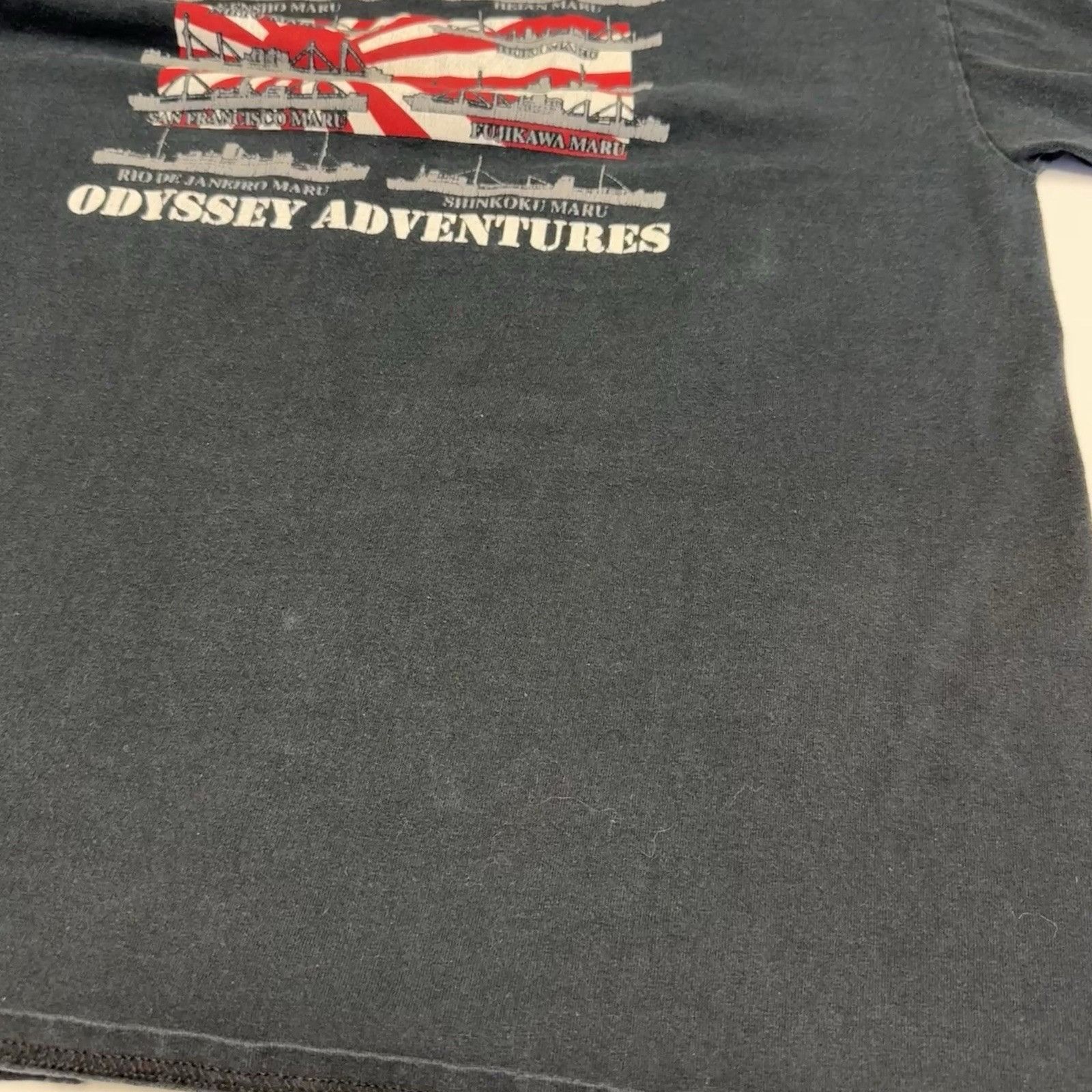 Vintage Odyssey Adventures Truk Lagoon Battle Ship T Shirt XL 23x28 Size US XL / EU 56 / 4 - 9 Thumbnail