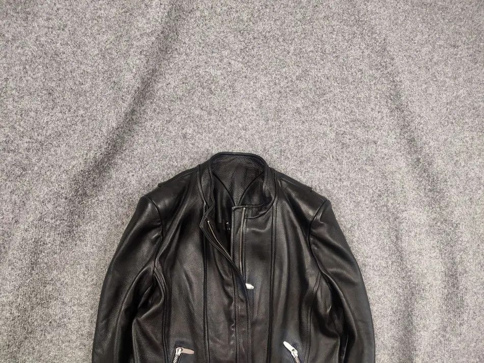 Theory Theyskens' Theory Black Leather Jacket with Zipper Accents Size S / US 4 / IT 40 - 1 Thumbnail