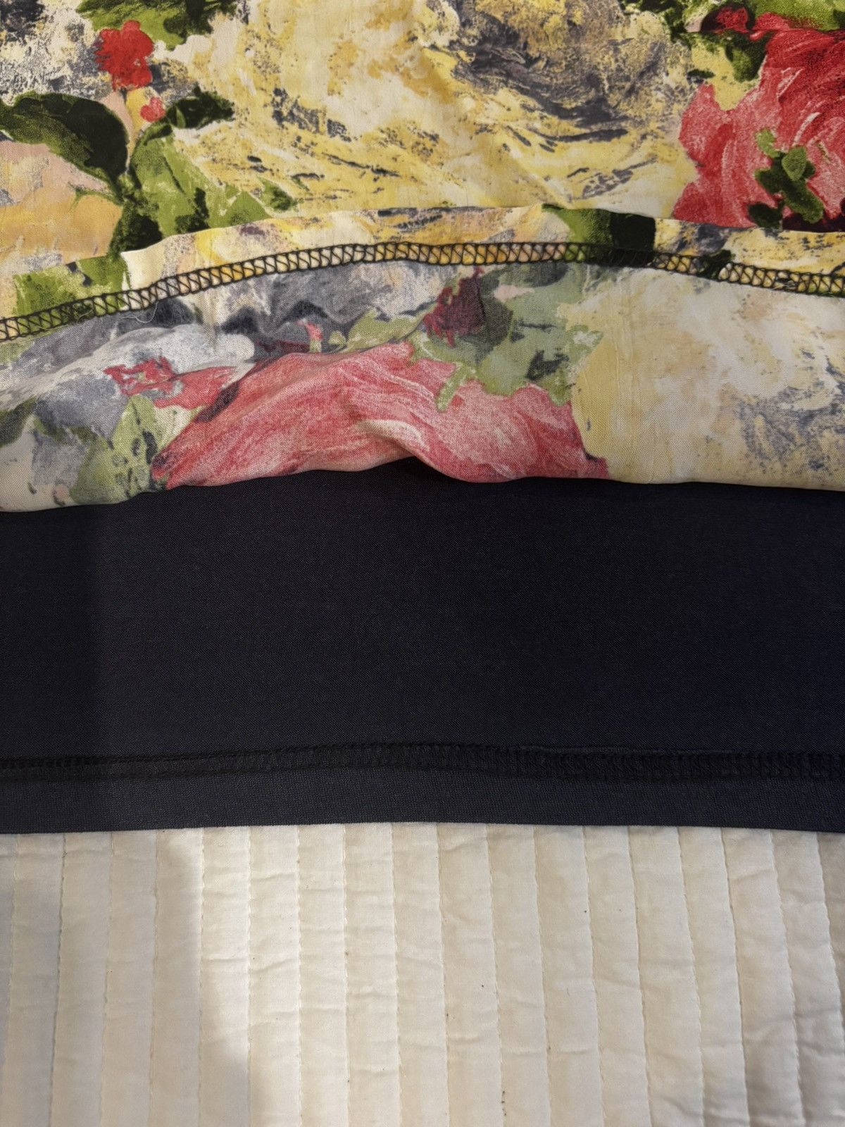 Other Floral & gray Blouse.wt711 Size L / US 10 / IT 46 - 7 Thumbnail
