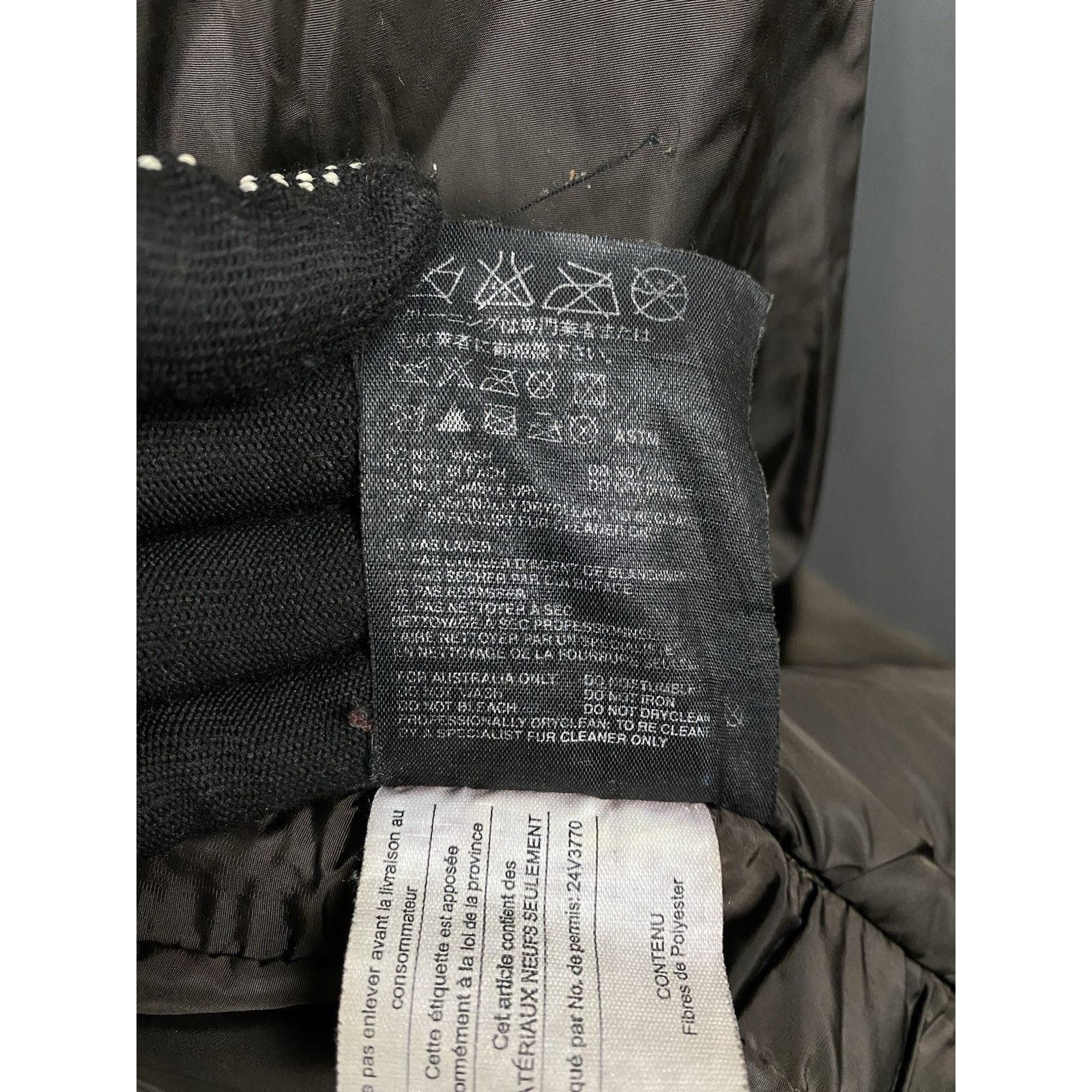 Prada Prada Women's Brown Gray Leather Calfskin Shearlig Wool Hybr Size S / US 4 / IT 40 - 11 Thumbnail