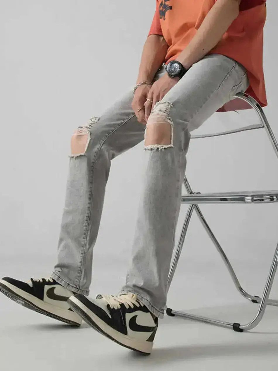 Japanese Brand Hip hop washed distressed jeans Size US 30 / EU 46 - 6 Thumbnail
