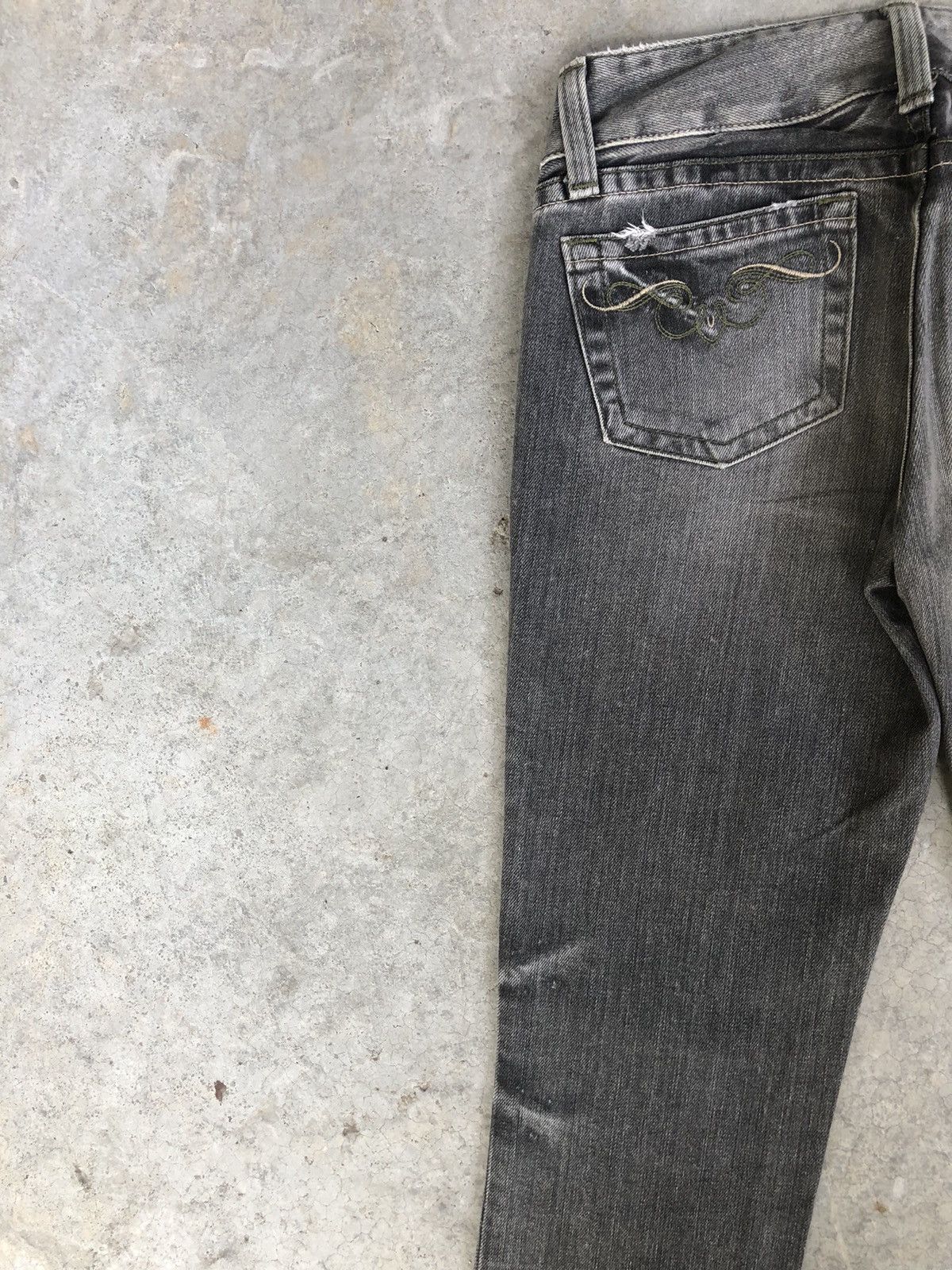 If Six Was Nine Japanese Kari Ang Flared Jeans Distressed Jeans Size US 30 / EU 46 - 9 Thumbnail