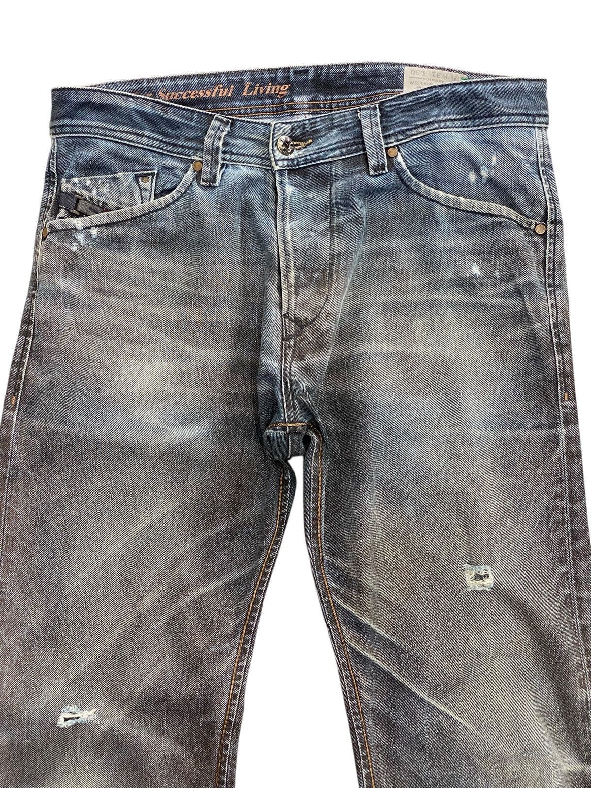 Diesel Diesel Darron Grunge Faded Ripped Style Jeans Size US 34 / EU 50 - 2 Thumbnail