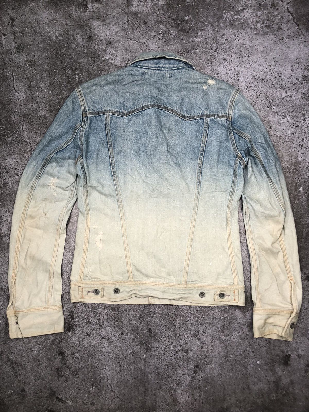 GOA G.O.A Selvedge Ripped Denim Jacket Size US M / EU 48-50 / 2 - 7 Thumbnail