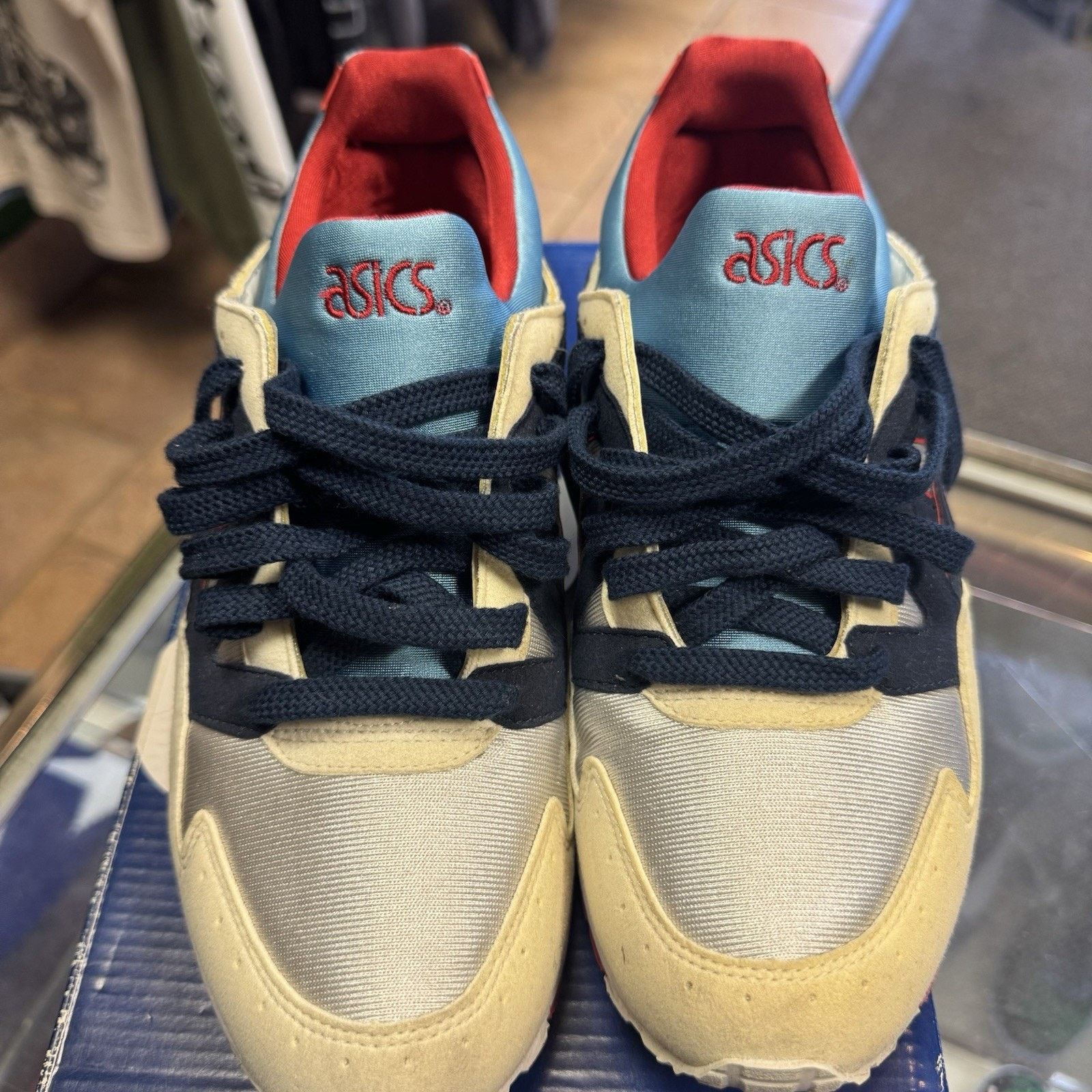 Asics ASICS Gel Lyte V5 (C541N) Navy Blue Red Grey CleanSize 6Y Size US 6 / EU 39 - 3 Thumbnail