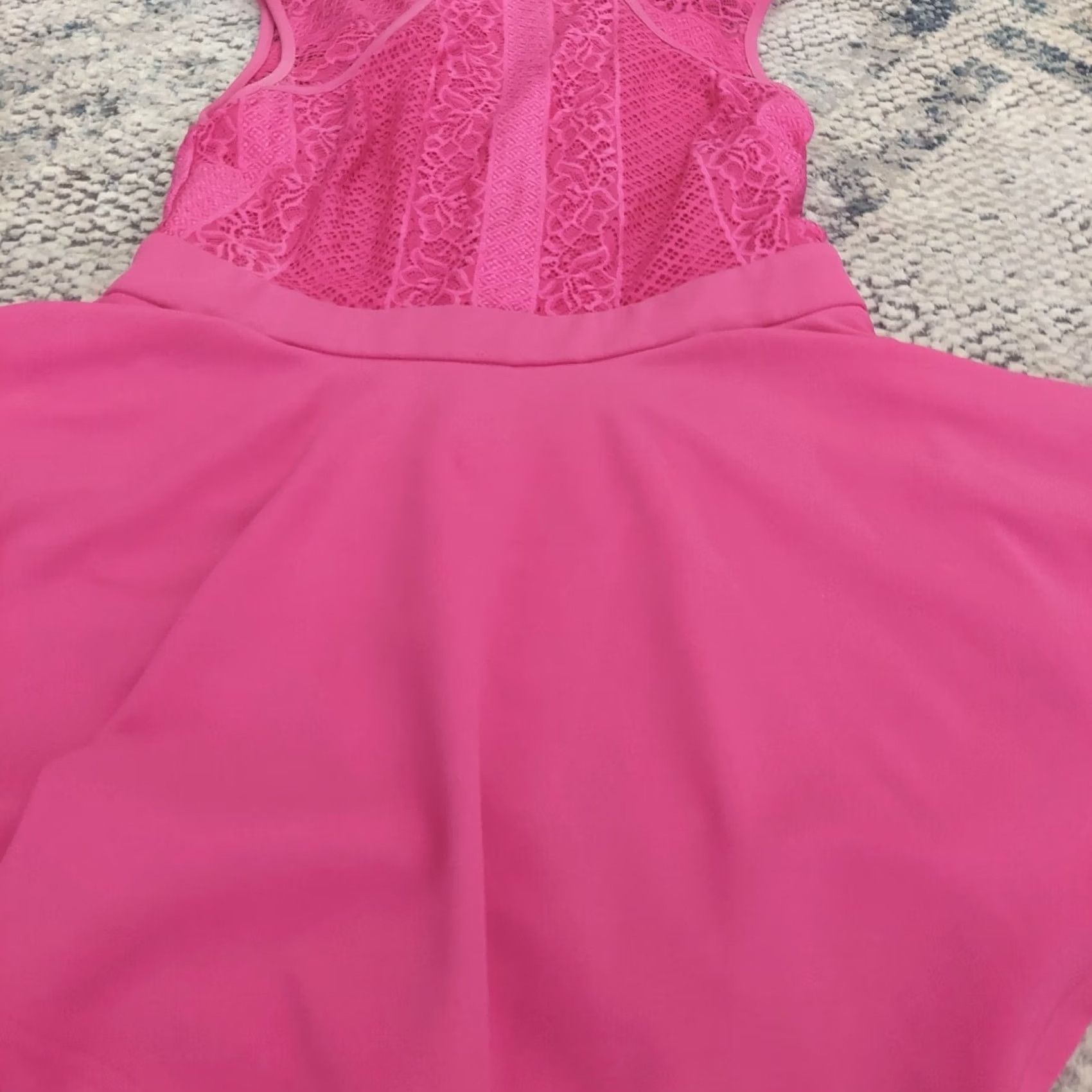 Pinko Obsession Pink Laced Mini Dress - Size M Women Sleeveless Short Casual Formal Party/Cocktail Summer Spring Size M / US 6-8 / IT 42-44 - 2 Thumbnail