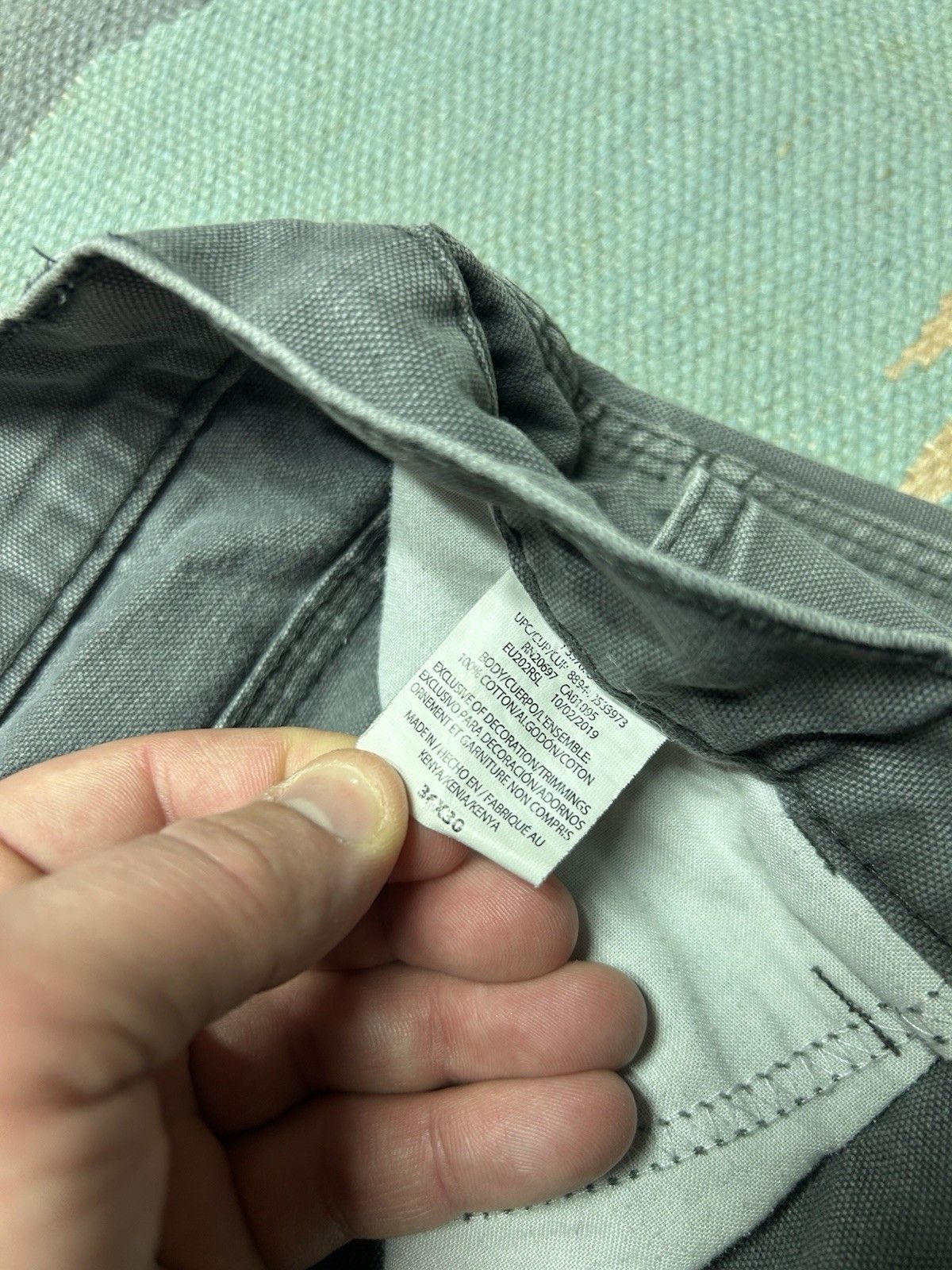Vintage Vtg dickies canvas carpenter pants paint distres faded 36x29 Size US 36 / EU 52 - 5 Thumbnail