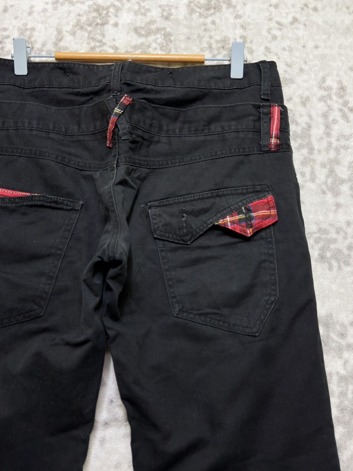 Hysteric Glamour Vintage Archive Double Waist Punk Plaid Zip Detail Pant Size US 32 / EU 48 - 10 Thumbnail