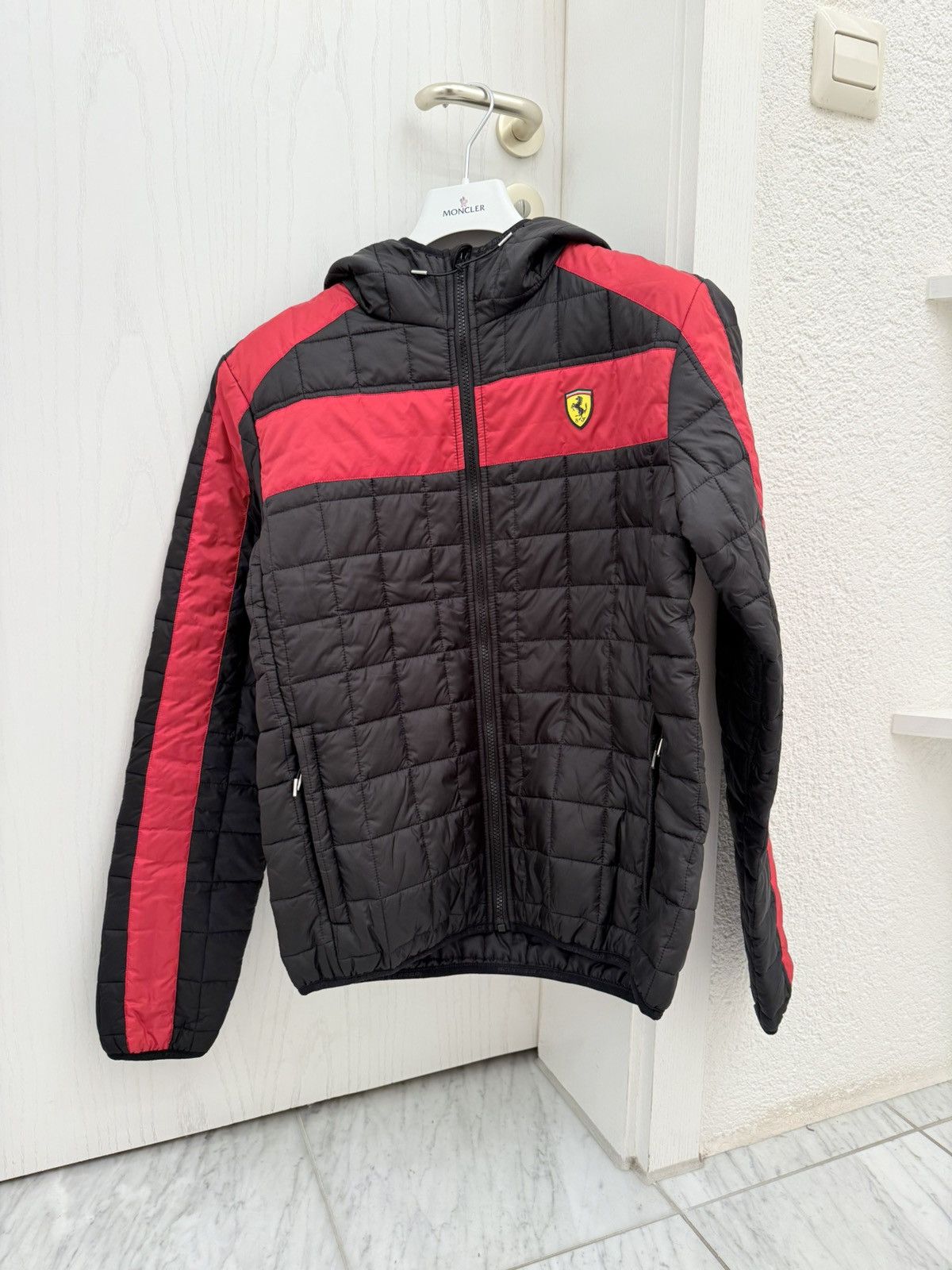 Ferrari Ferrari Logo Racing Bomber Jacket Black Red S Size US S / EU 44-46 / 1 - 1 Thumbnail