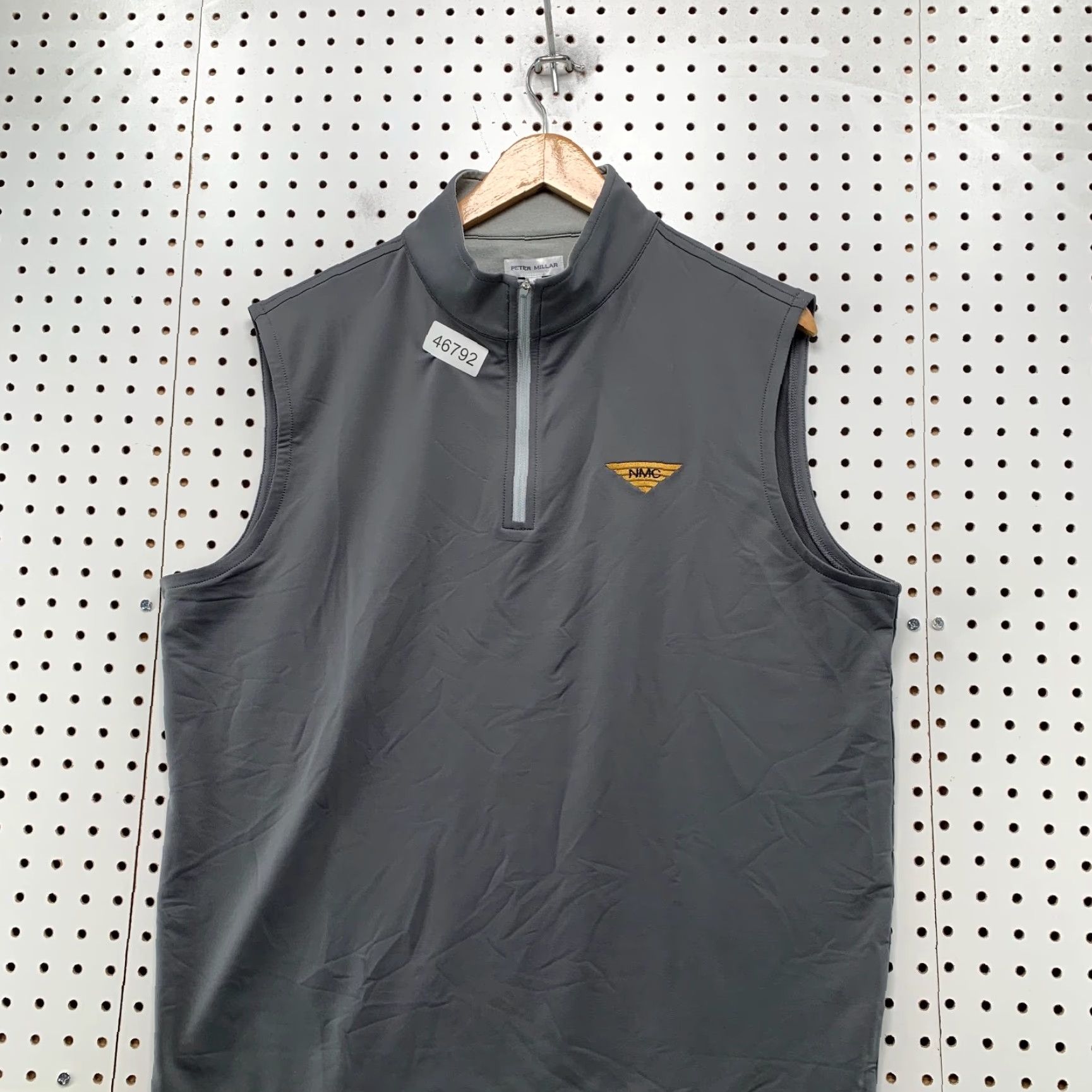 Peter Millar Peter Millar Galway Vest Mens Large Gray Nmc Sleeveless Stretch 1/4 Zip Golf Vest Size US L / EU 52-54 / 3 - 5 Thumbnail