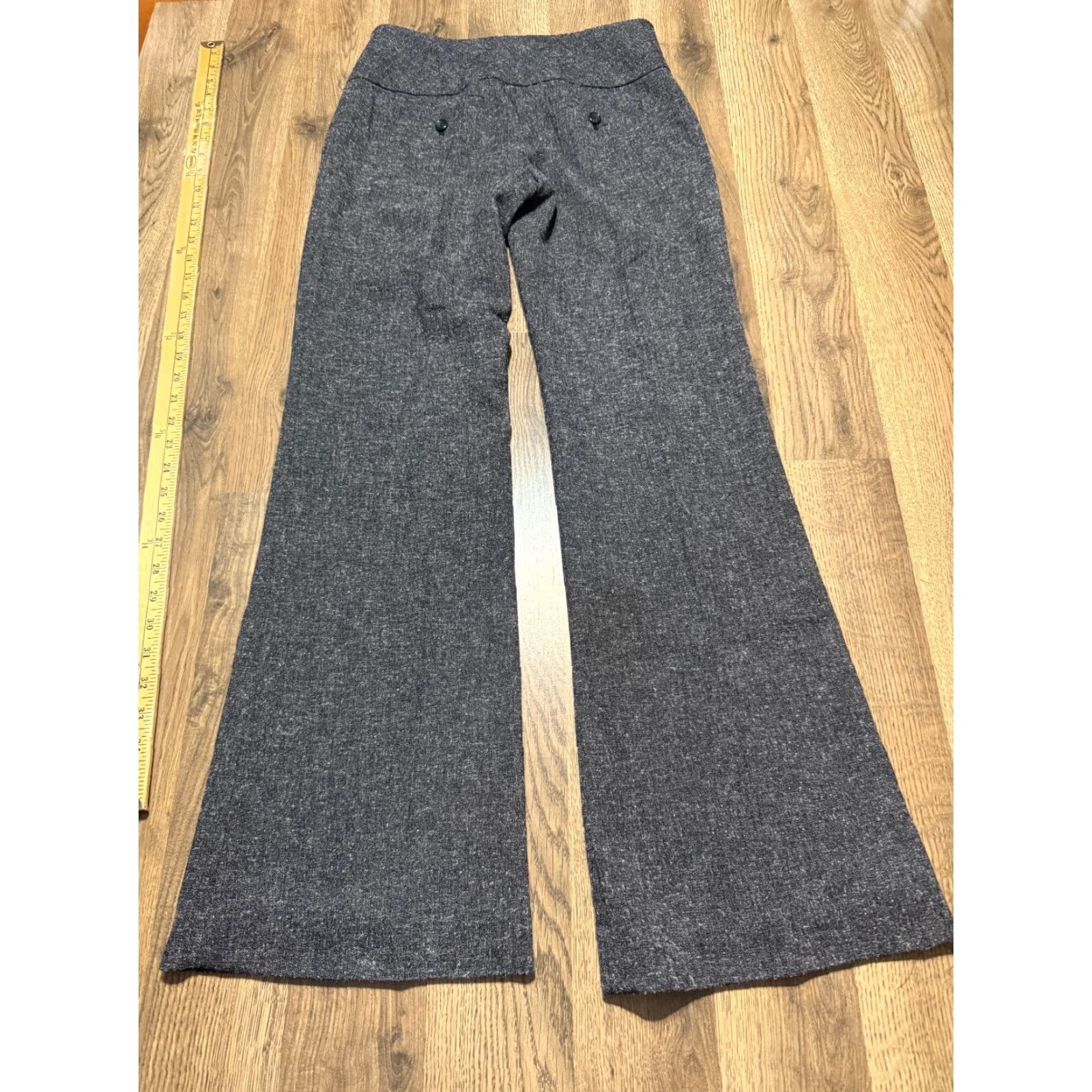 Vintage VINTAGE? The Limited Collection Pants Women's 0 Gray Flared Cassidy Fit Dress Pants Size 25" / US 0 / IT 36 - 2 Thumbnail