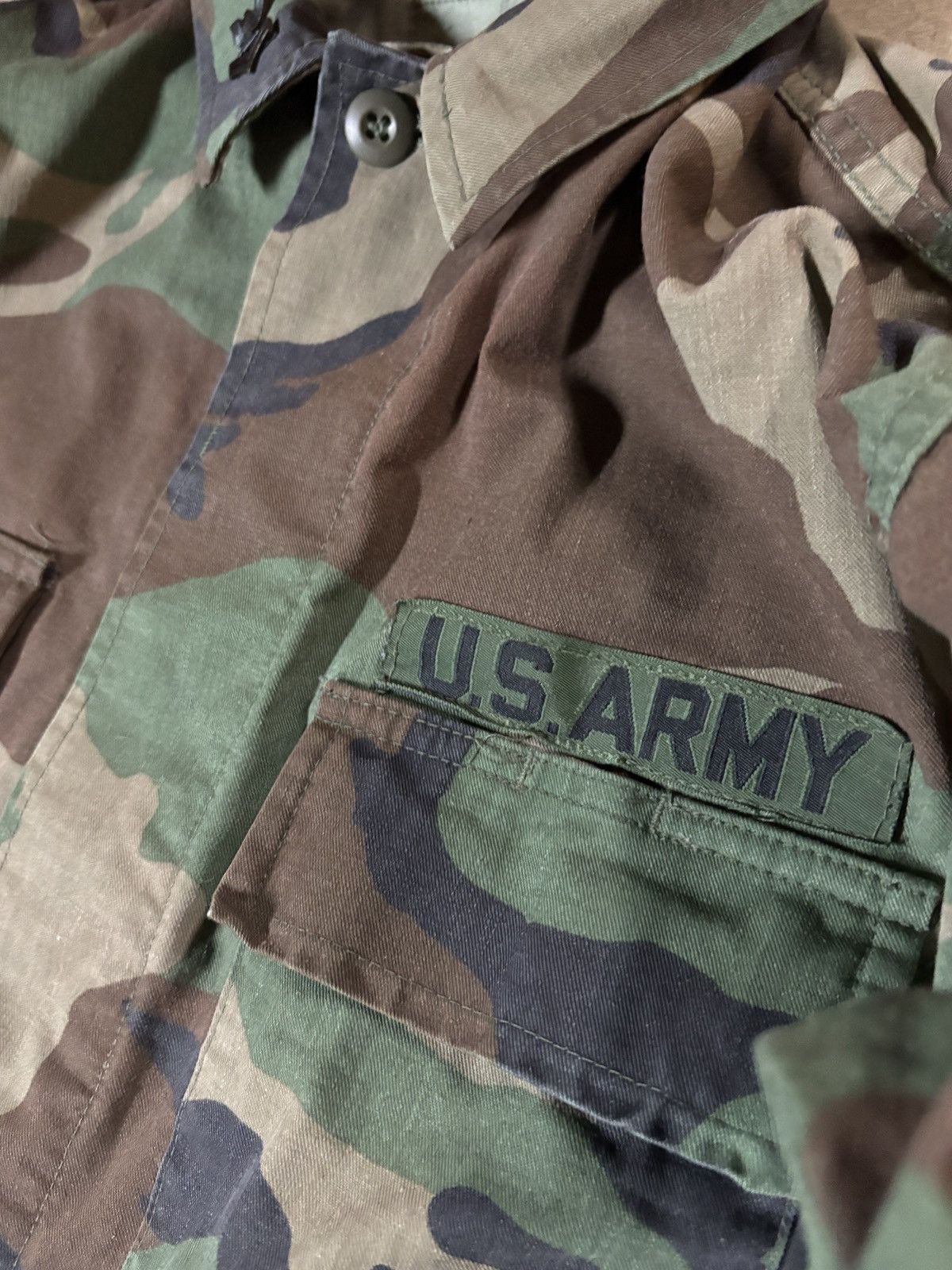Other Vintage 90s US Military Army Woodland Camo BDU Jacket Green Size US M / EU 48-50 / 2 - 2 Thumbnail