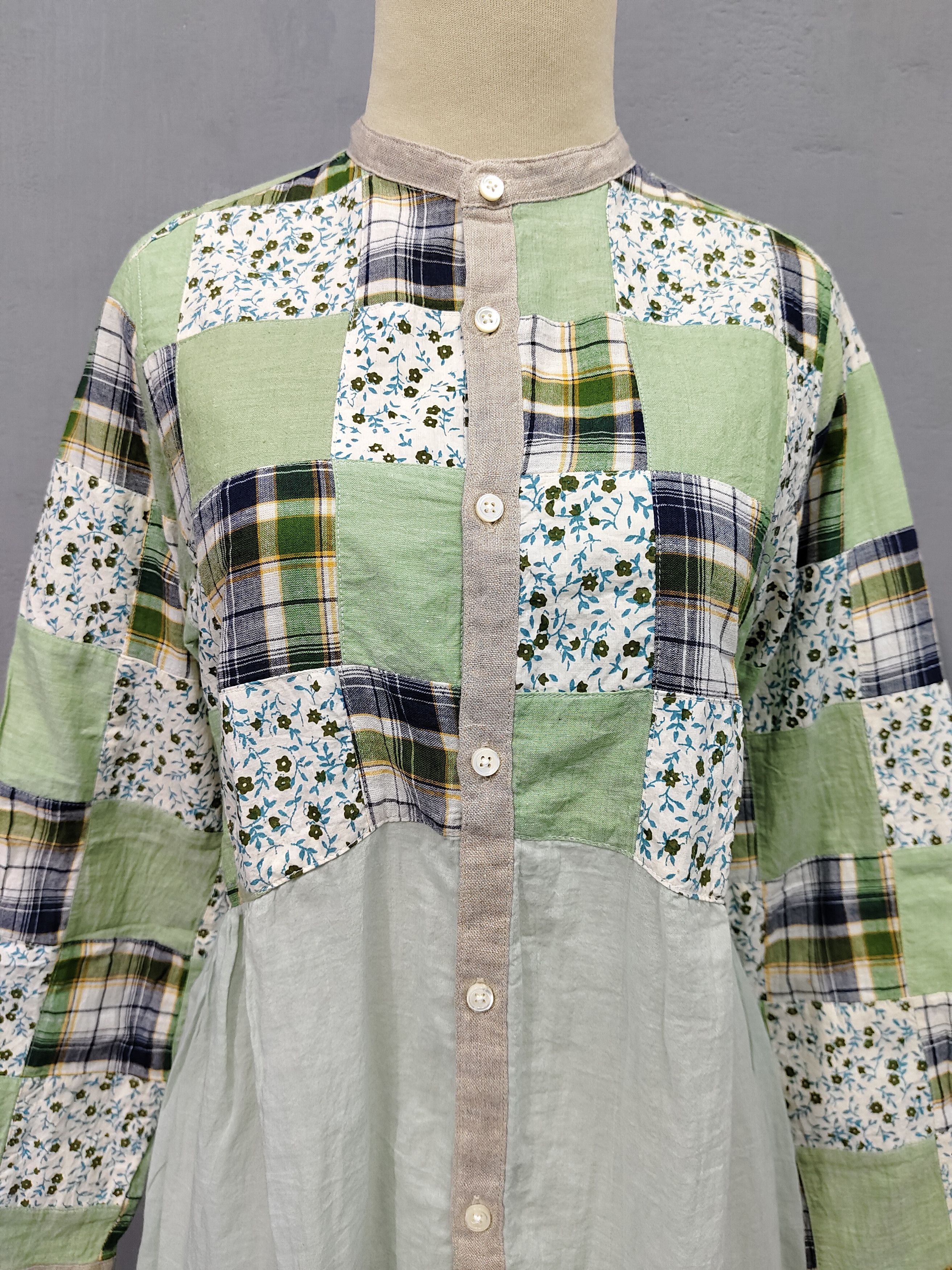 Japanese Brand 🇯🇵 Vtg Kaiseidou Handmade Pacthwork Artisan Craft Shirt Size M / US 6-8 / IT 42-44 - 2 Thumbnail