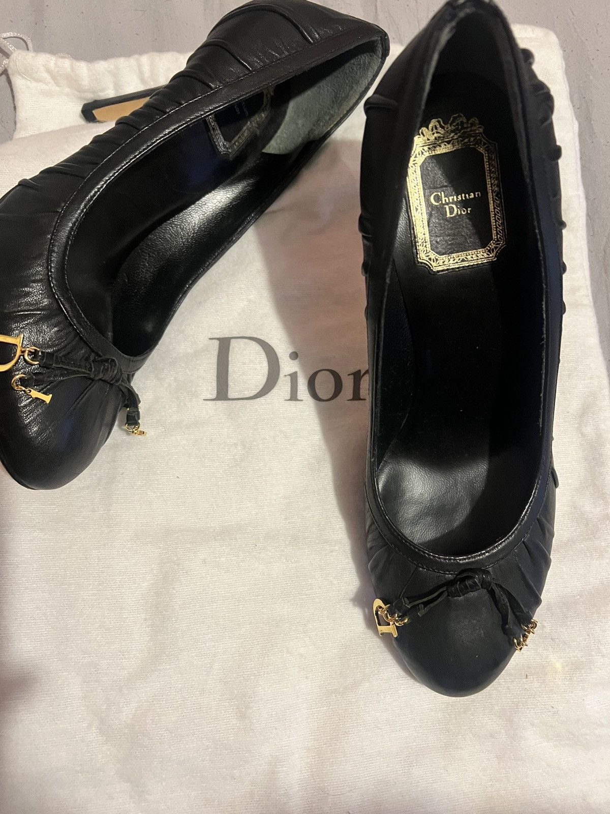Dior Dior Leather Heels Size US 7.5 / IT 37.5 - 4 Thumbnail