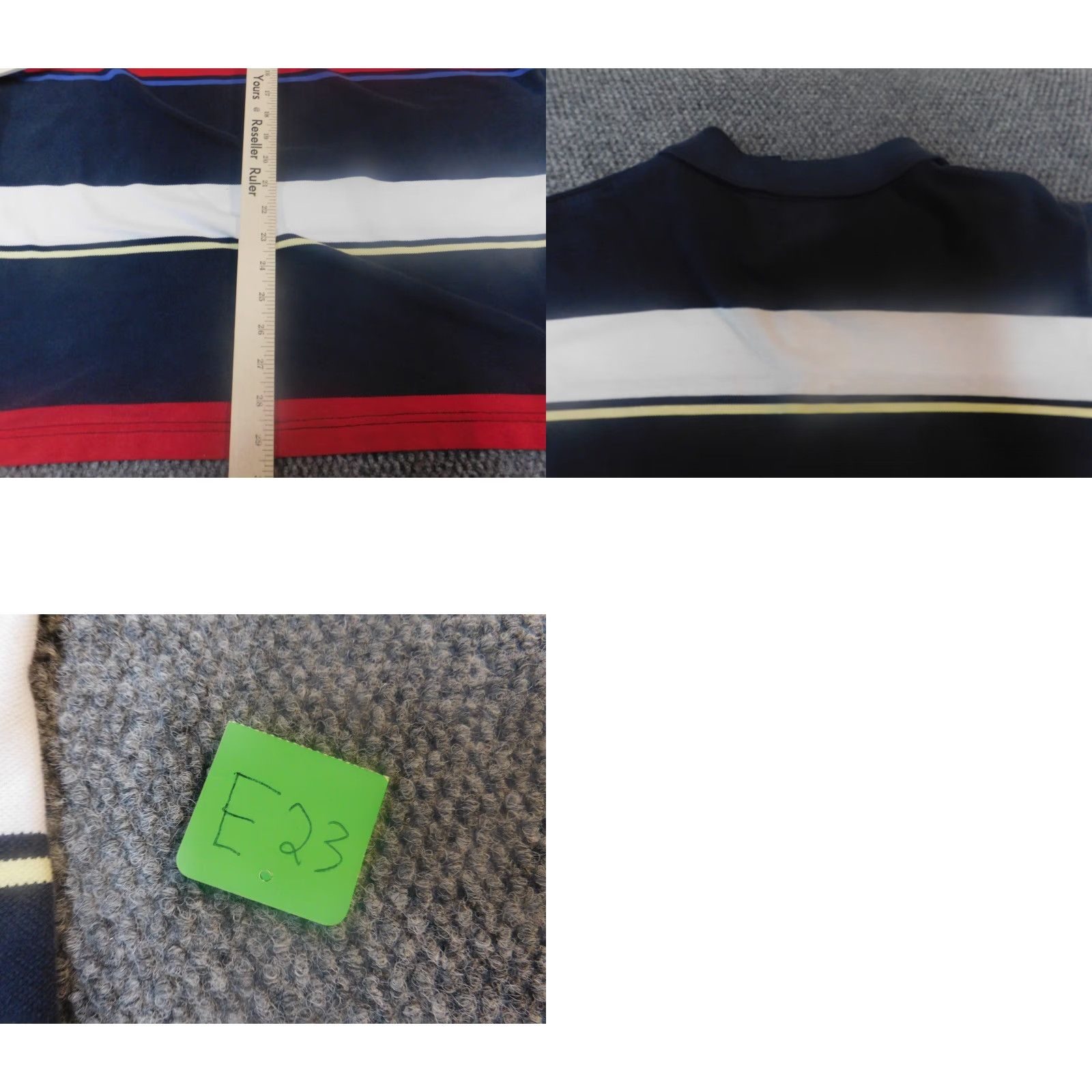 Bugle Boy Bugle Boy Polo Shirt Mens Medium Blue Red Striped Knit Cotton Short Sleeve Collared Button Breathable Logo Fishing Vintage: No (Good Condition) Size US M / EU 48-50 / 2 - 9 Thumbnail