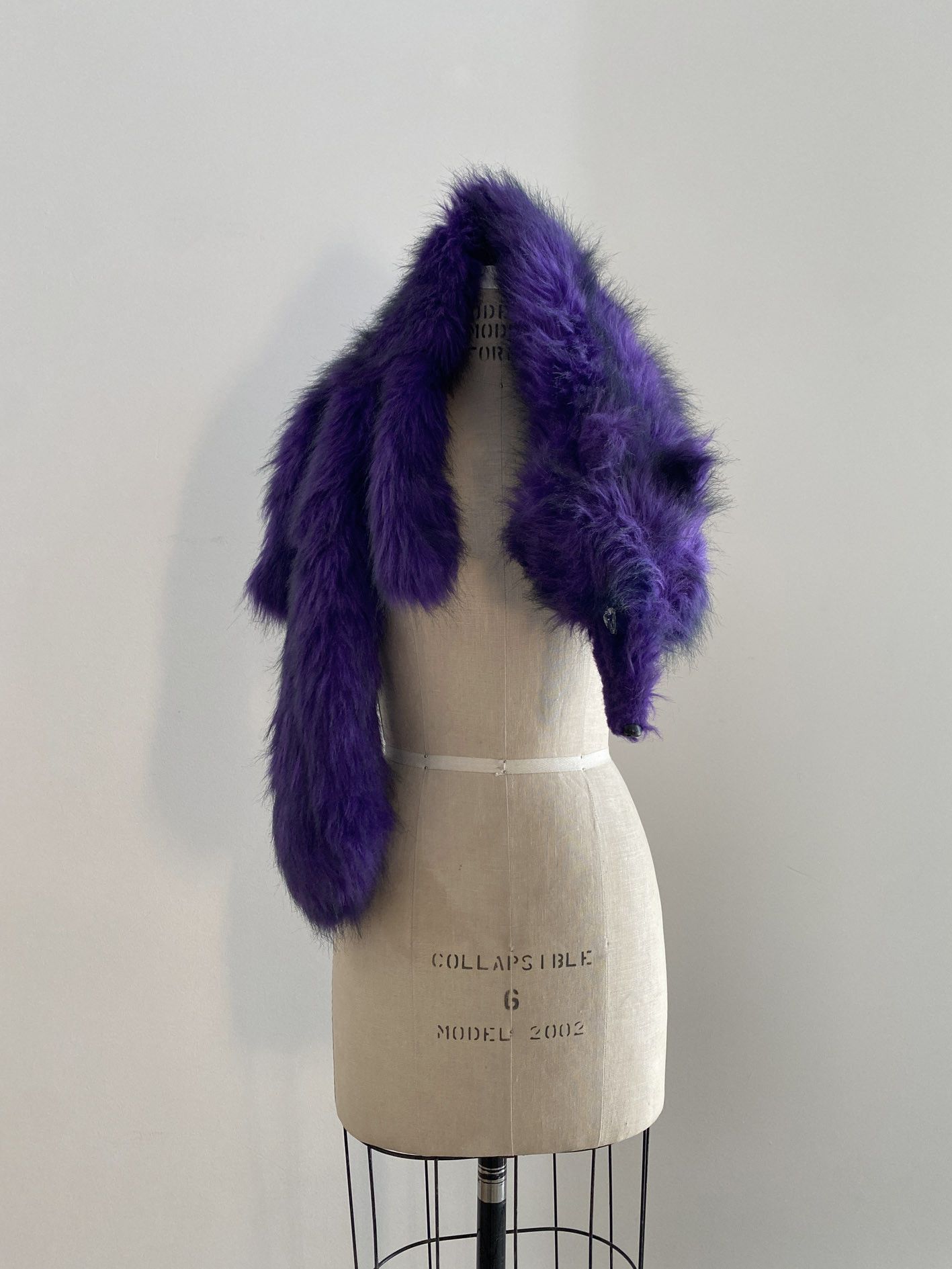 Kansai Yamamoto 80s Vintage Kansai Yamamoto Purple faux fur jacket w scarf Size US L / EU 52-54 / 3 - 7 Thumbnail