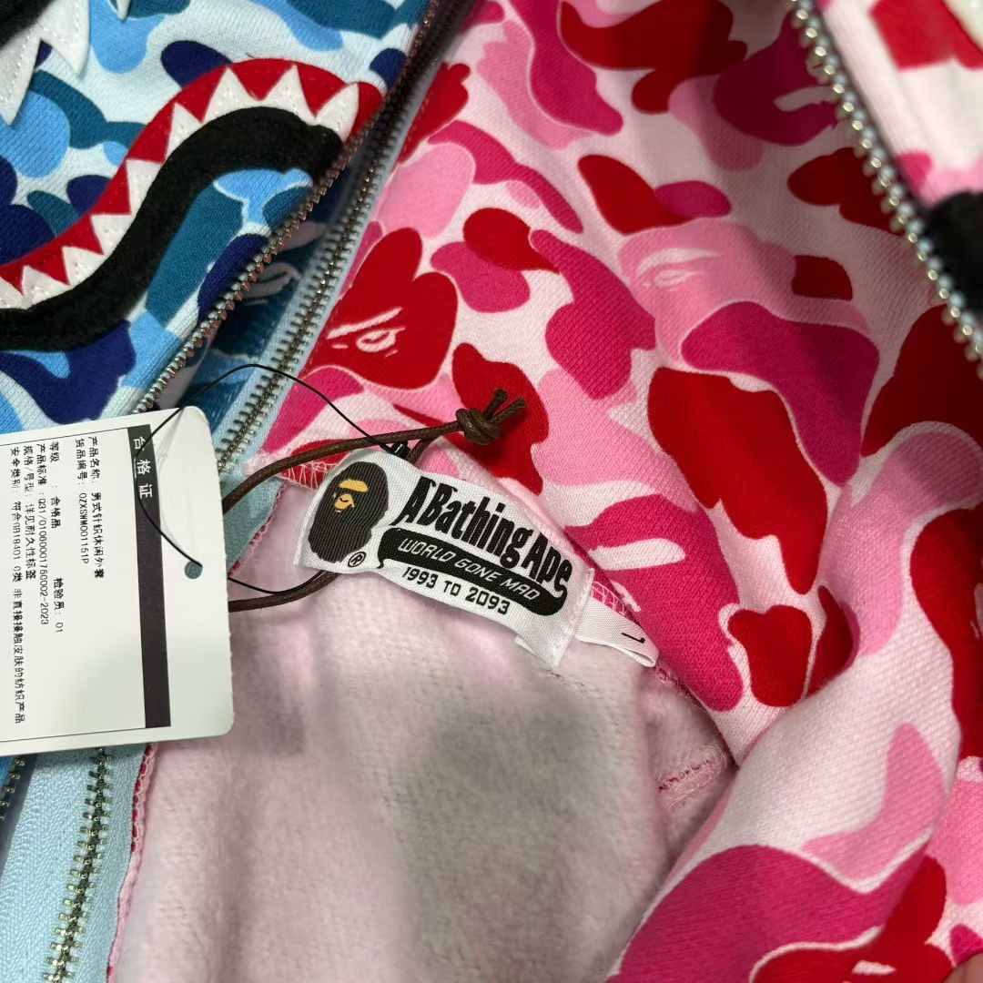 Bape BAPE CAMO SHARK FULL ZIP HOODIE Size US L / EU 52-54 / 3 - 6 Thumbnail