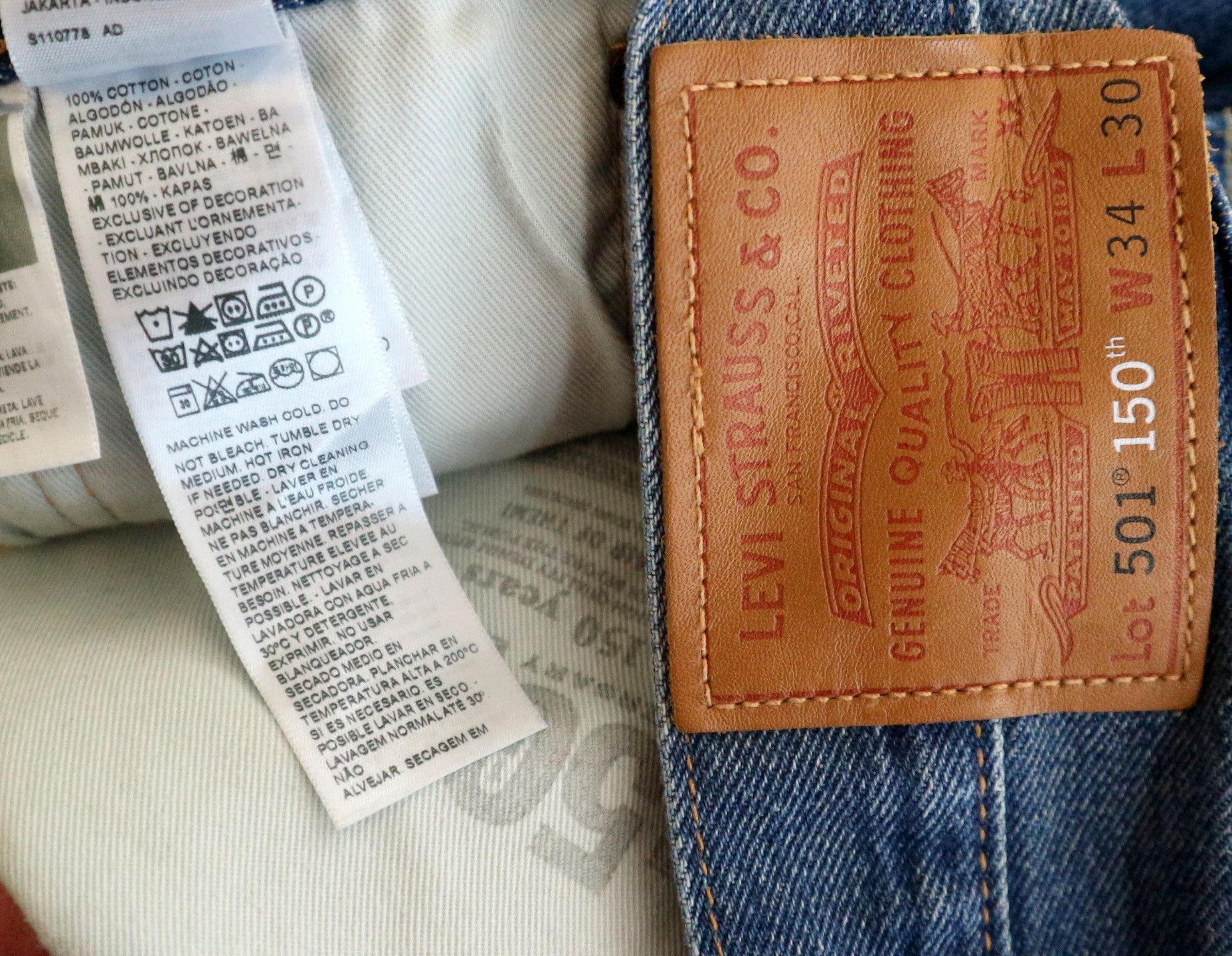 Levi's Levis 501 150th jeans W34 L30 Size US 34 / EU 50 - 9 Thumbnail