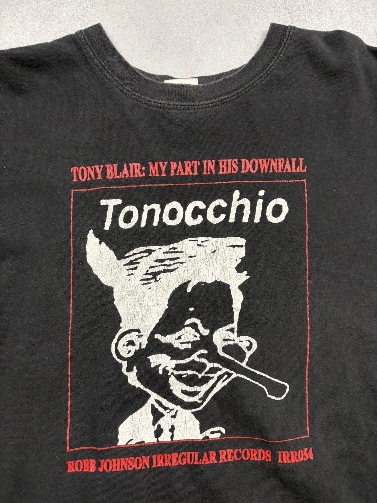 Band Tees Tony Blair Tonocchio T-Shirt Robb Johnson Irregular Records Size US XXL / EU 58 / 5 - 5 Thumbnail