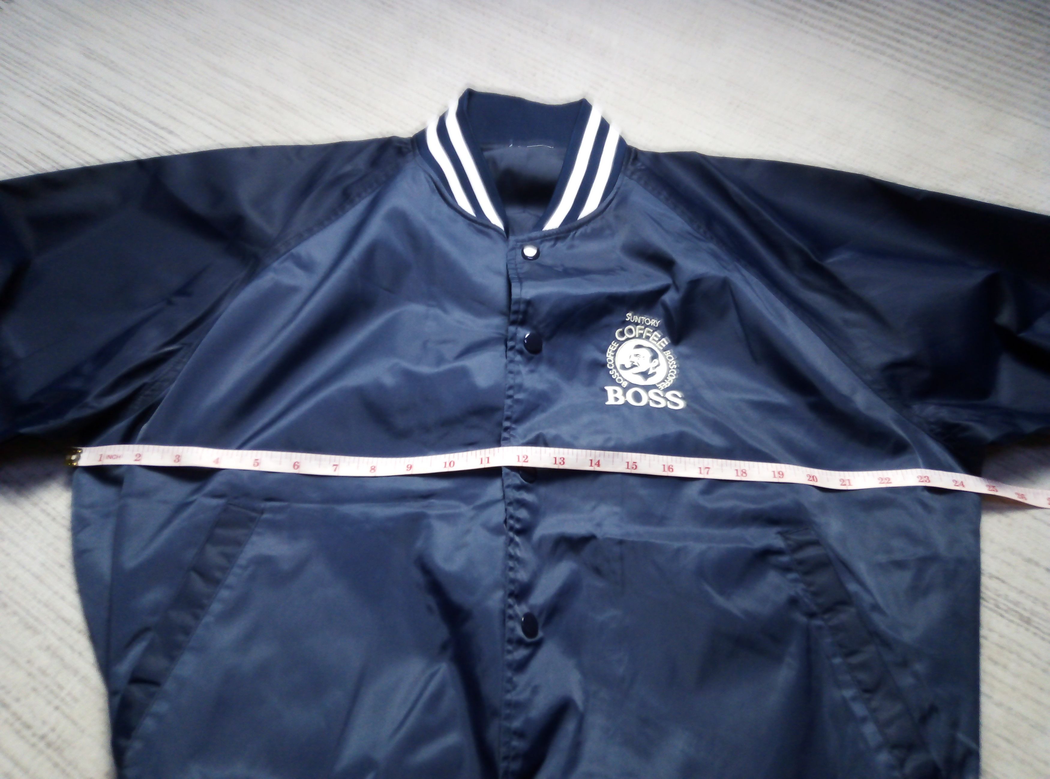 Vintage Suntory boss coffee varsity bomber jacket Size US L / EU 52-54 / 3 - 12 Thumbnail