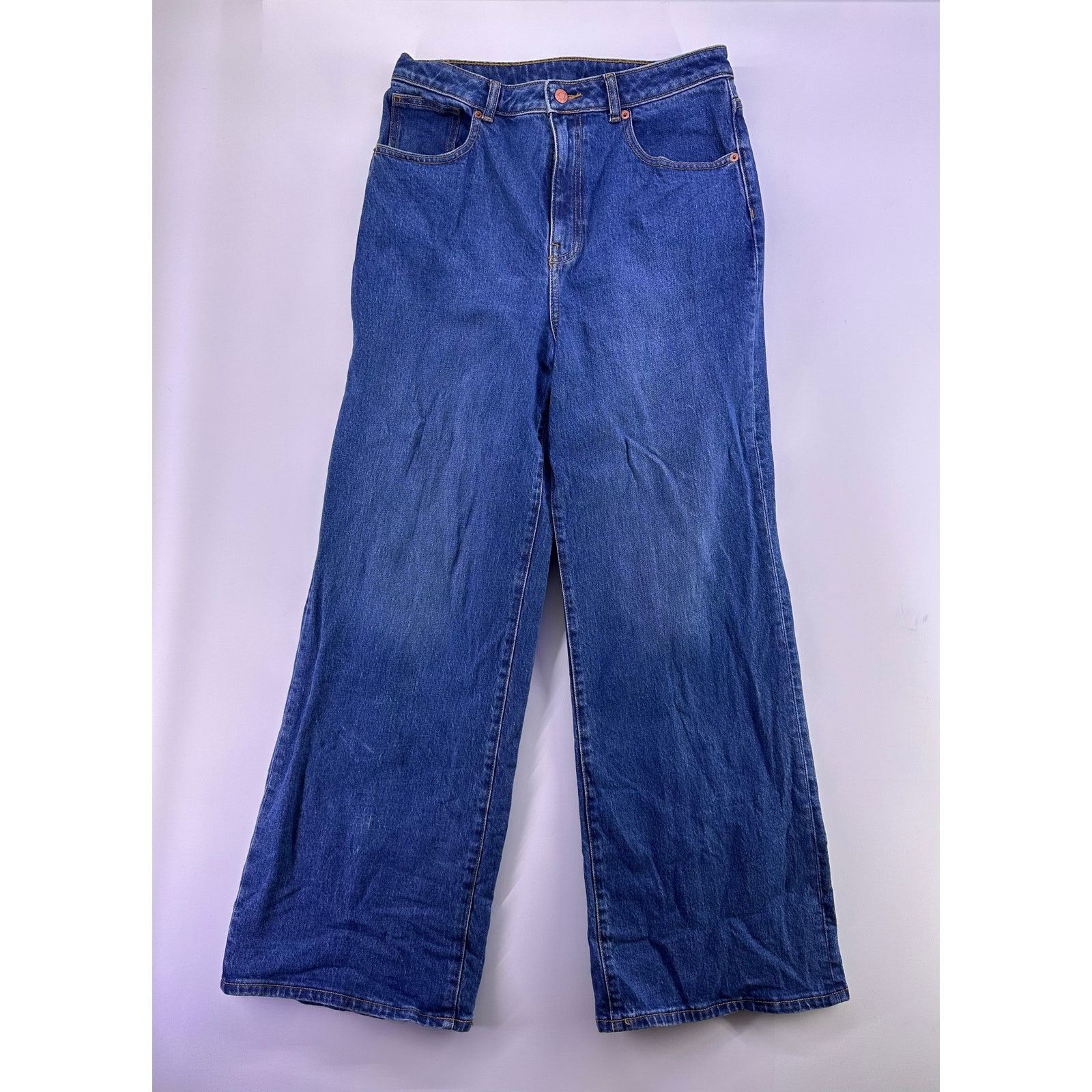 Victoria's Secret VS Pink Blue Demin Jeans Wide Leg Size 10 Size 32" / US 10 / IT 46 - 1 Thumbnail
