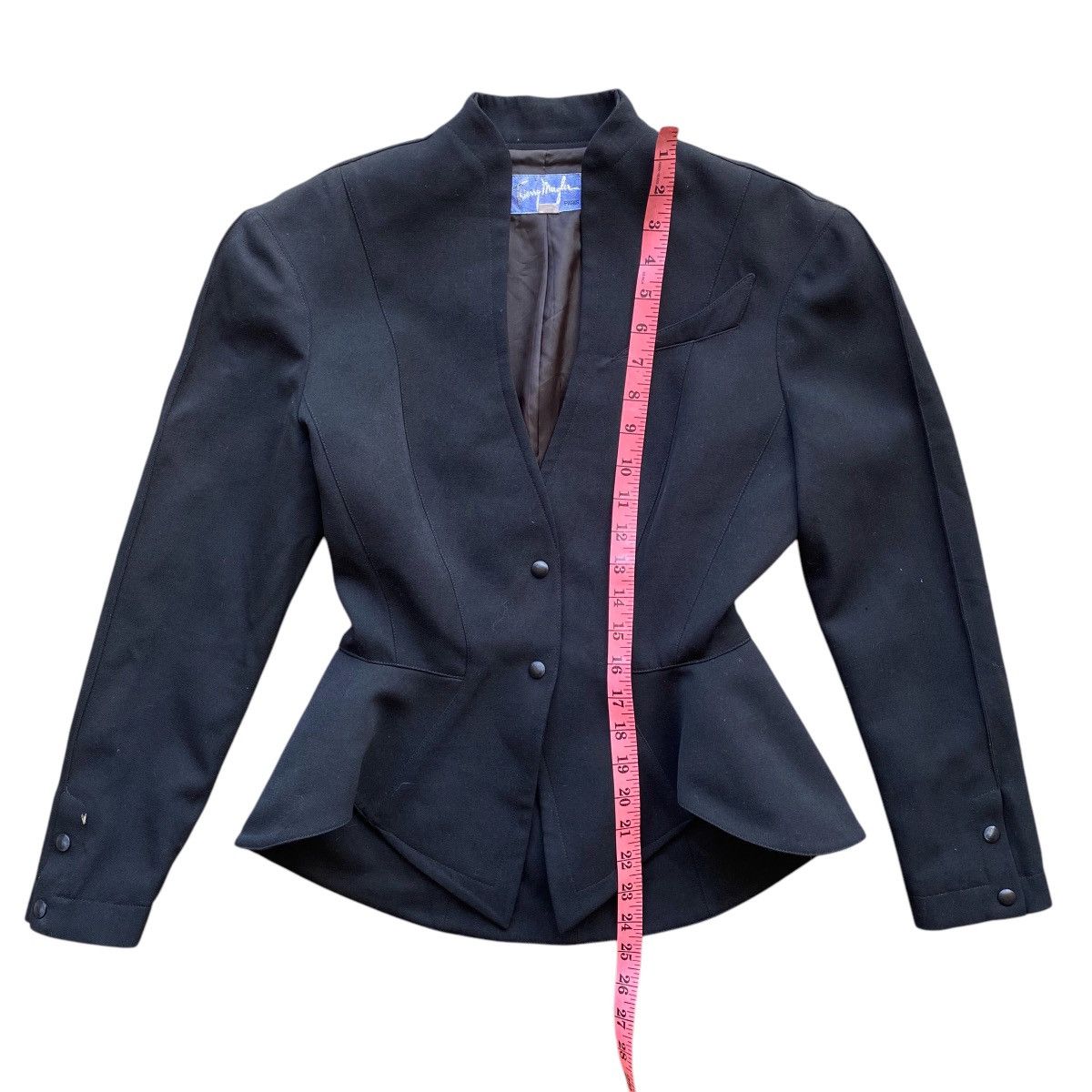 Thierry Mugler × Vintage 🔥90s THIERRY MUGLER FW SCULPTURAL DRAMATIC JACKET COAT Size S / US 4 / IT 40 - 11 Thumbnail