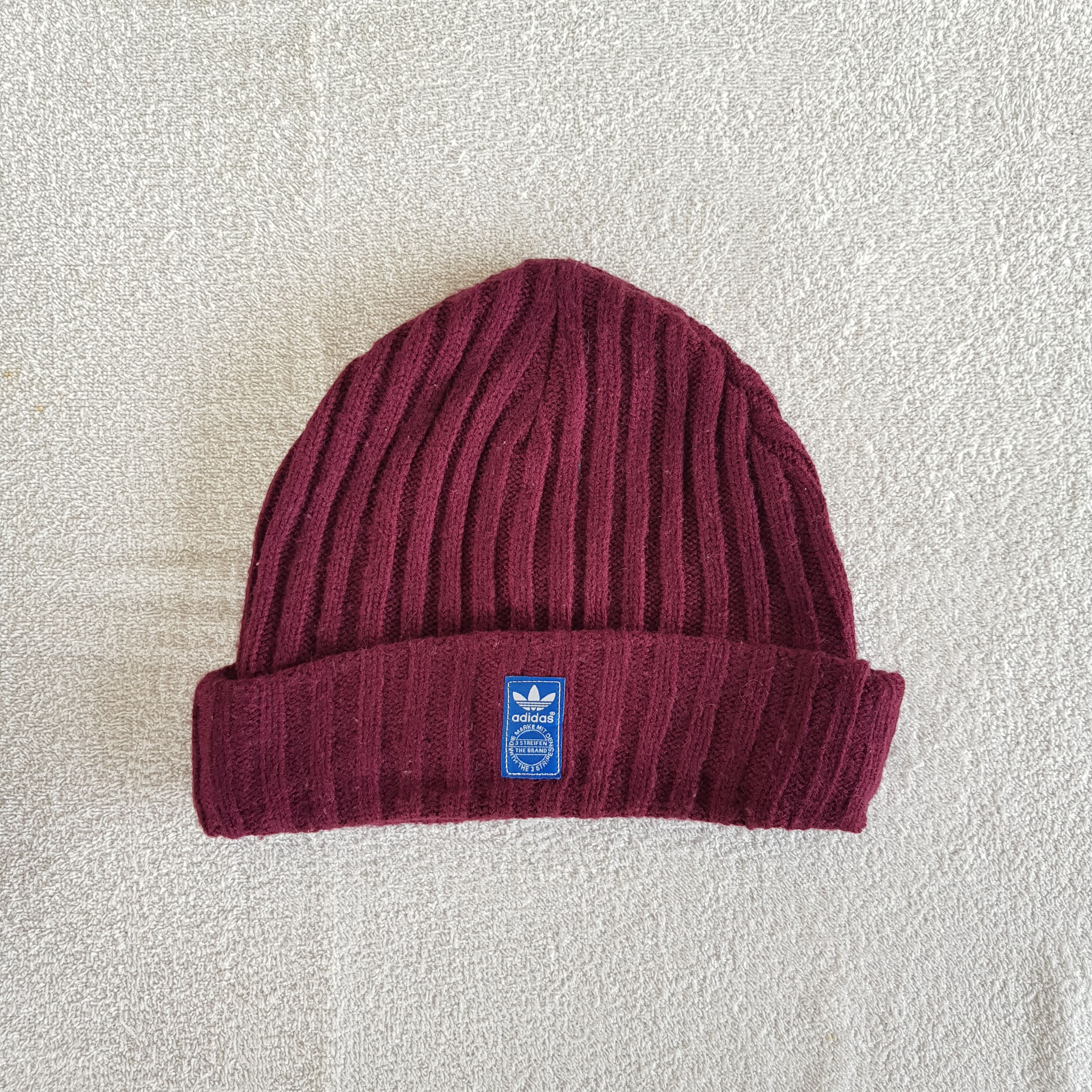 Adidas Vintage Adidas Beanie Y2K Adidas Knit Snow Caps Hats Size ONE SIZE - 5 Thumbnail