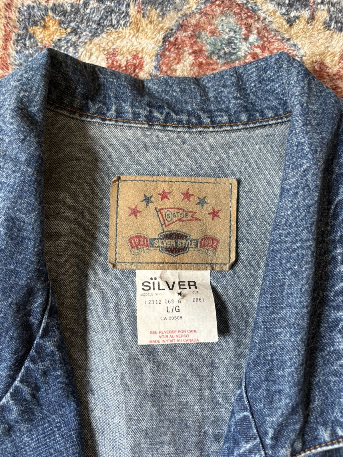 Vintage Vintage Silver Style Denim Blazer Large Size L / US 10 / IT 46 - 3 Thumbnail