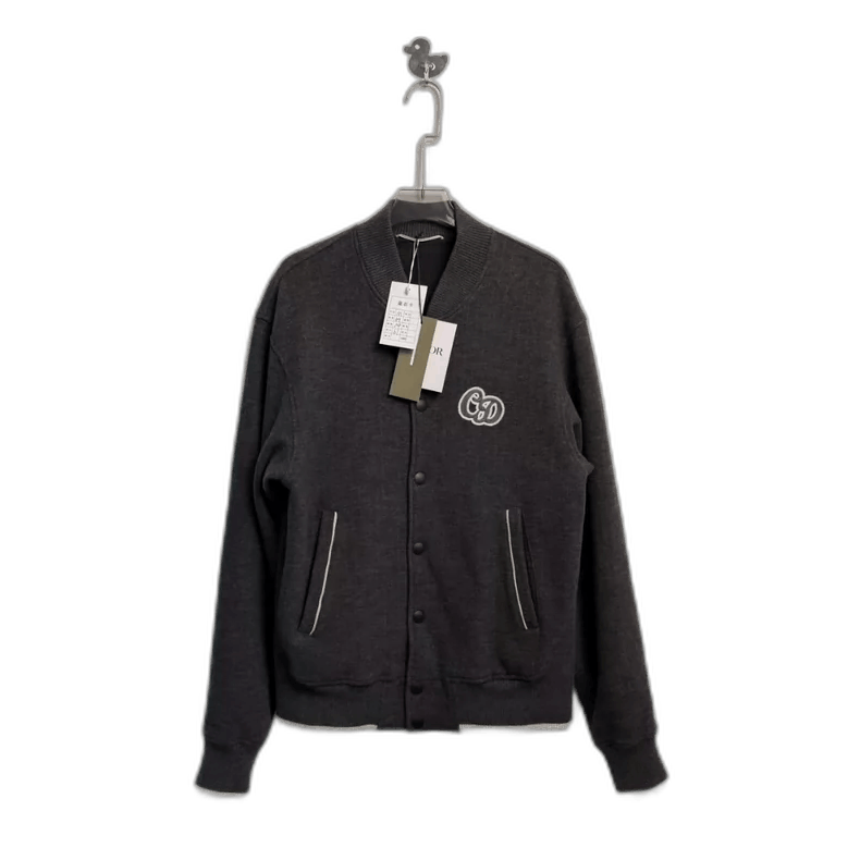 Dior Dior Homme Gray Striped Baseball Jacket-yf Size US M / EU 48-50 / 2 - 1 Thumbnail