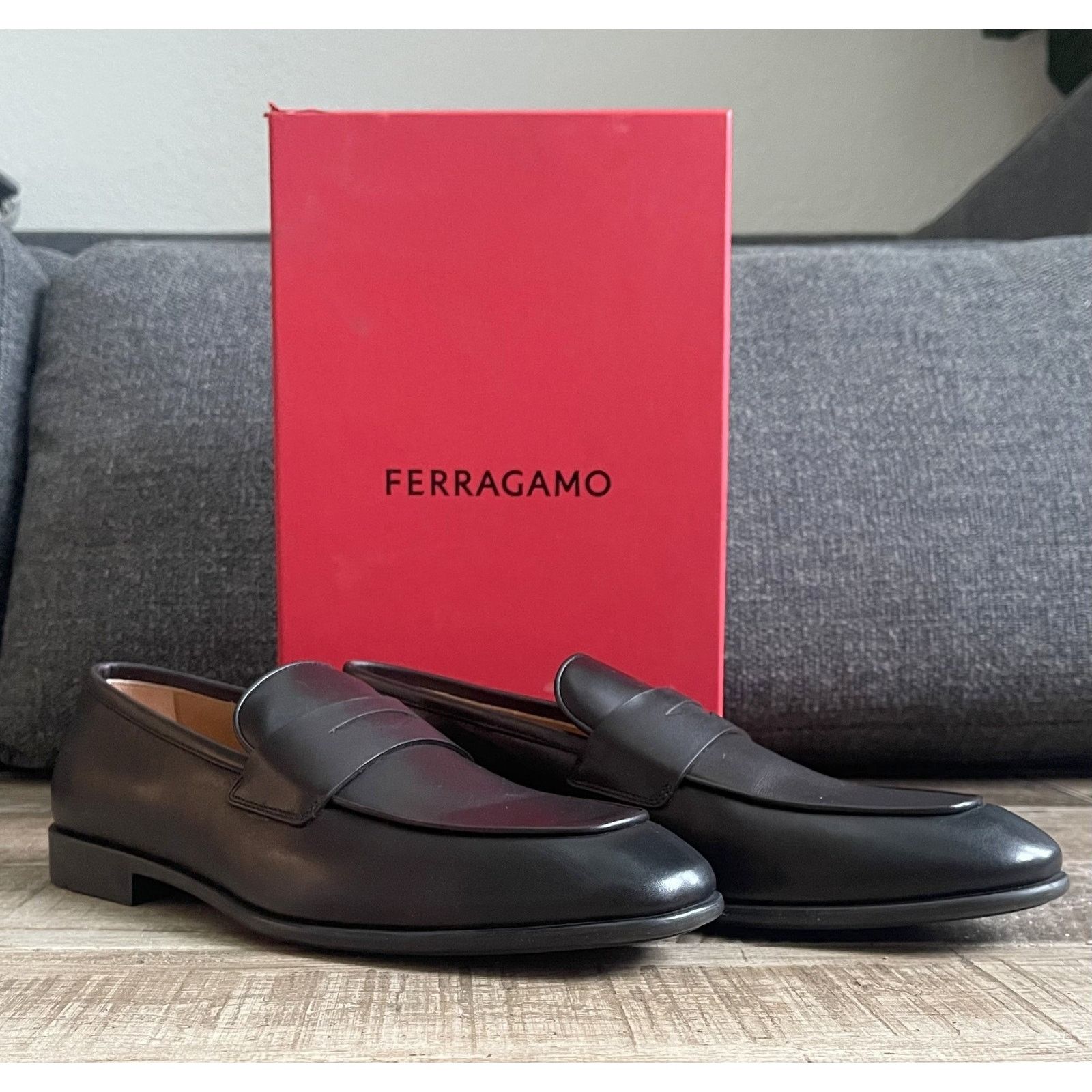 red ferragamo dress shoes Ferragamo Parigi Eco Driver Shoes in RED
