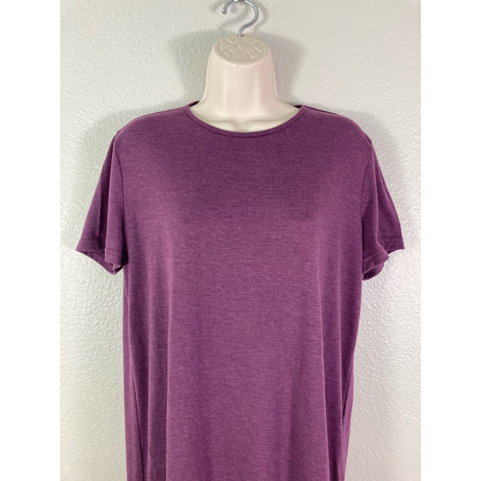 Shein SHEIN Women's Purple Short Sleeve T-Shirt Dressl Size L Size L / US 10 / IT 46 - 4 Thumbnail