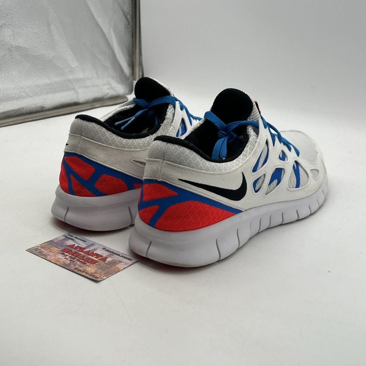 Nike Free run 2 white photo blue Size US 12 / EU 45 - 5 Thumbnail