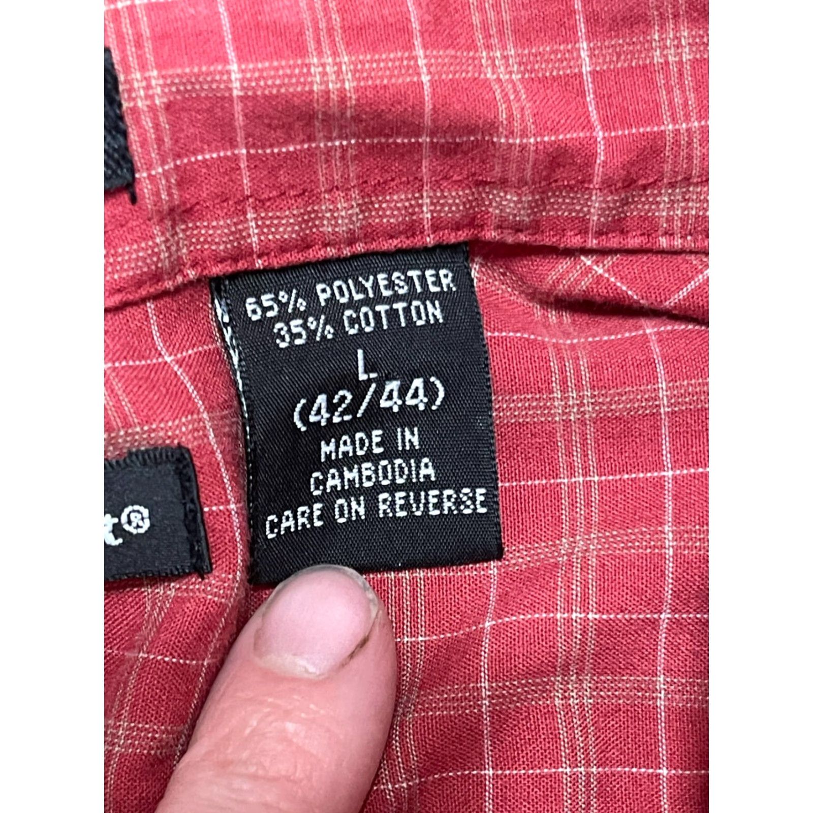 Vintage Northcrest Shirt Men L Red Plaid Short Sleeve Button-Up Shirt Size US L / EU 52-54 / 3 - 7 Thumbnail